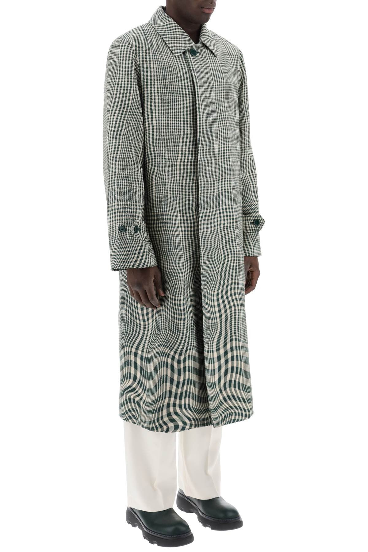 houndstooth car coat with