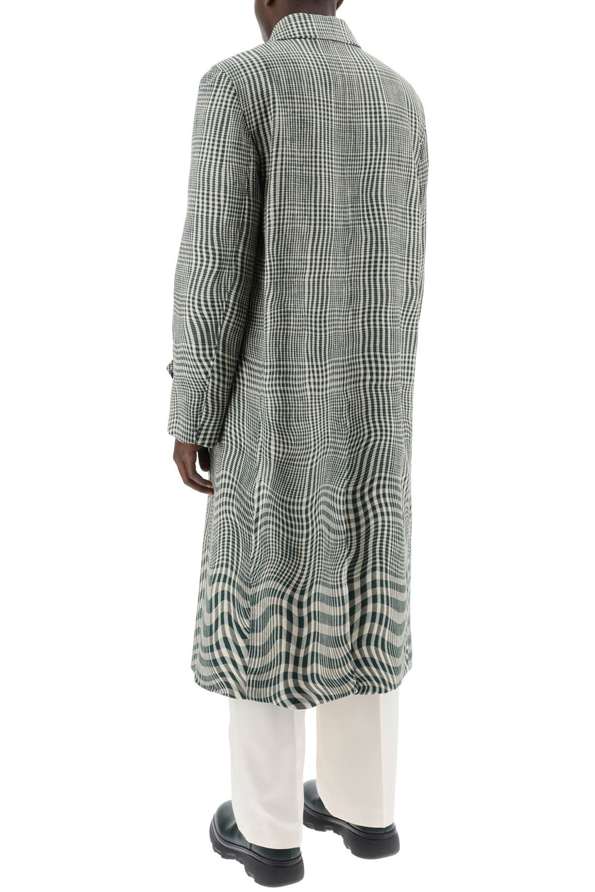 houndstooth car coat with