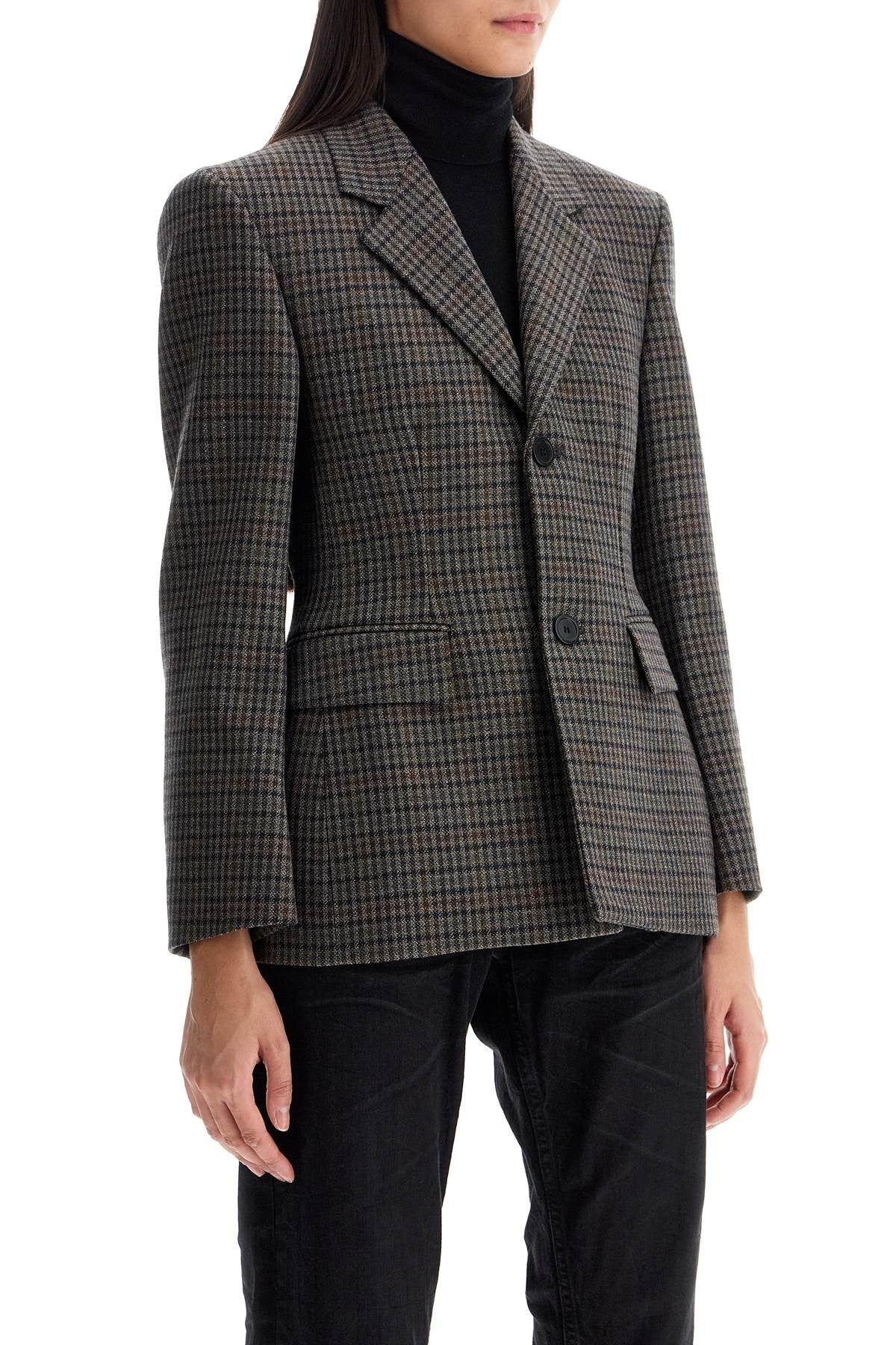 hourglass plaid jacket for