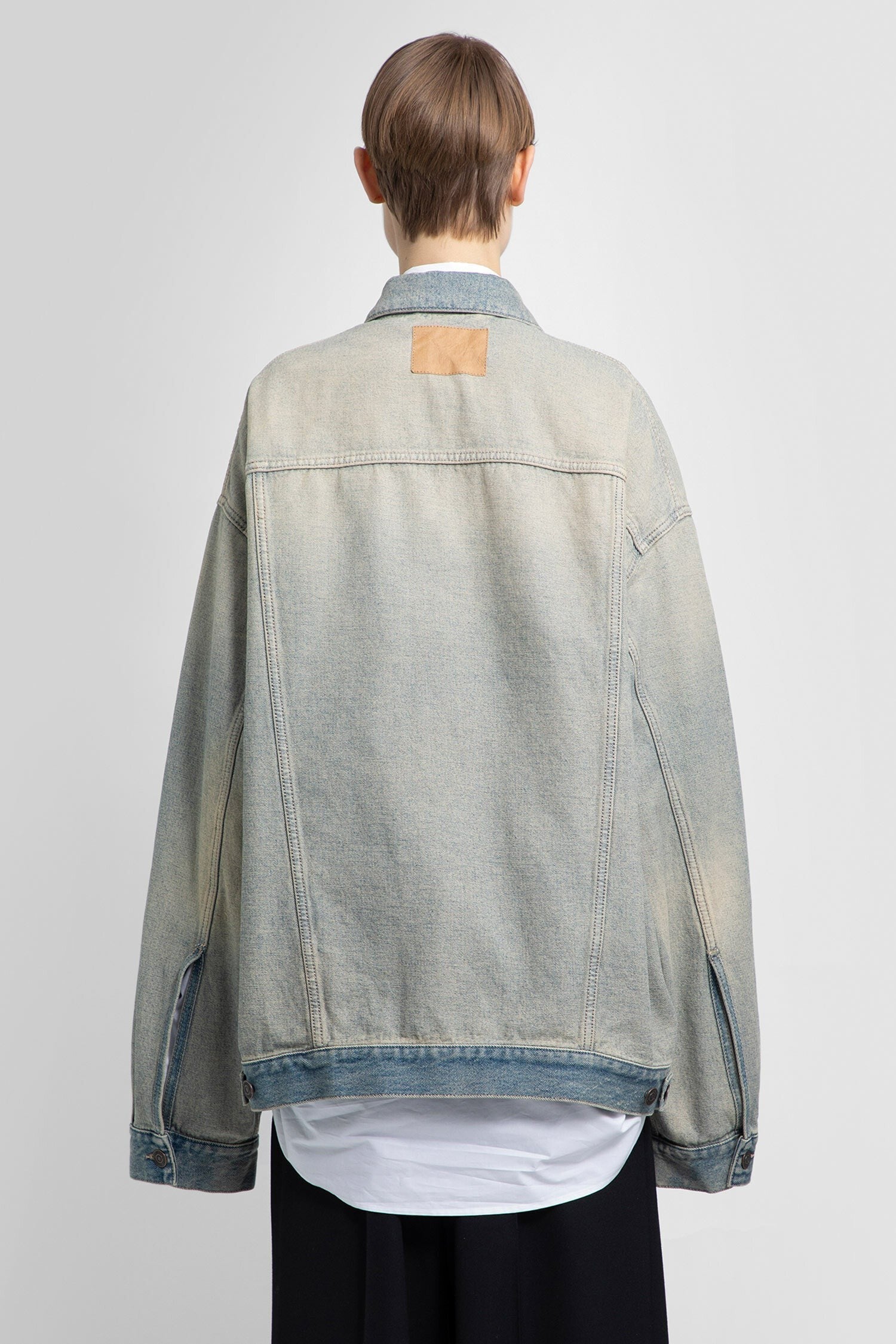 Inside-Out Oversized Denim Jacket