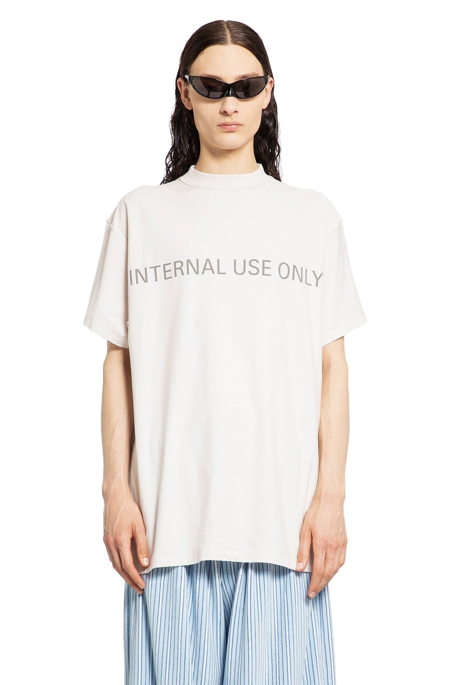 Internal Use Only Inside-Out Oversized T-Shirt