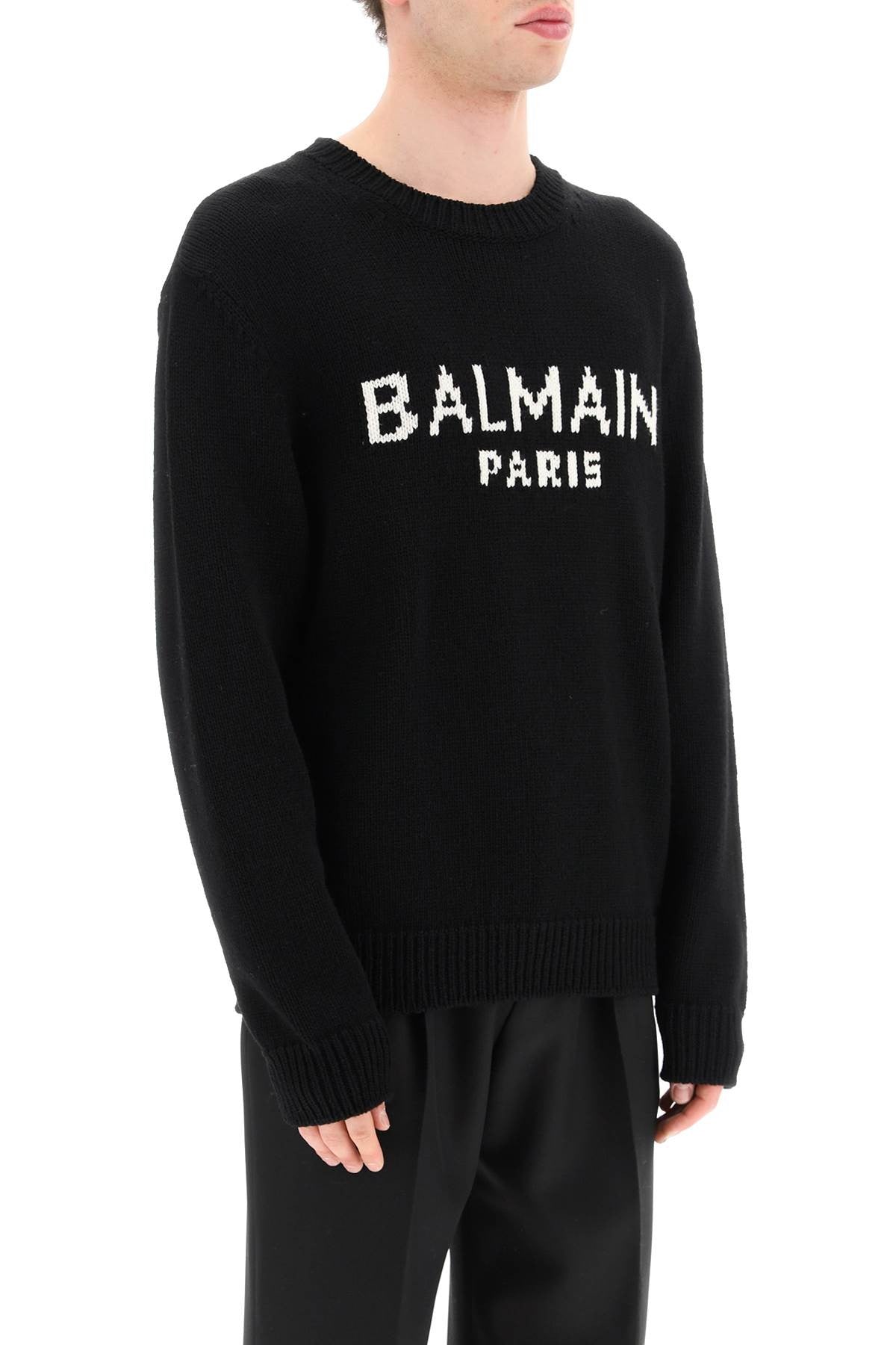 Jacquard Logo Sweater
