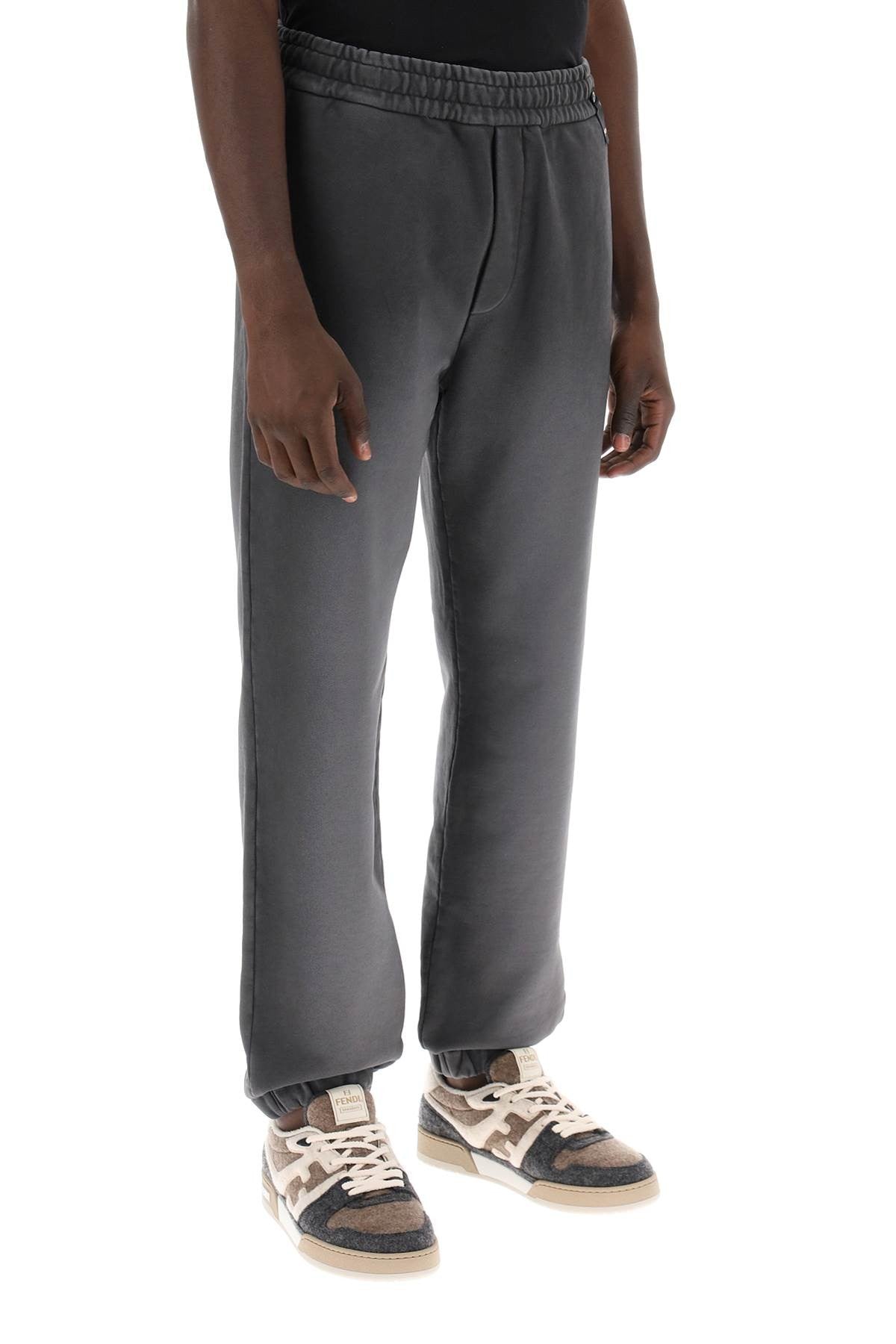 joggers in washed cotton