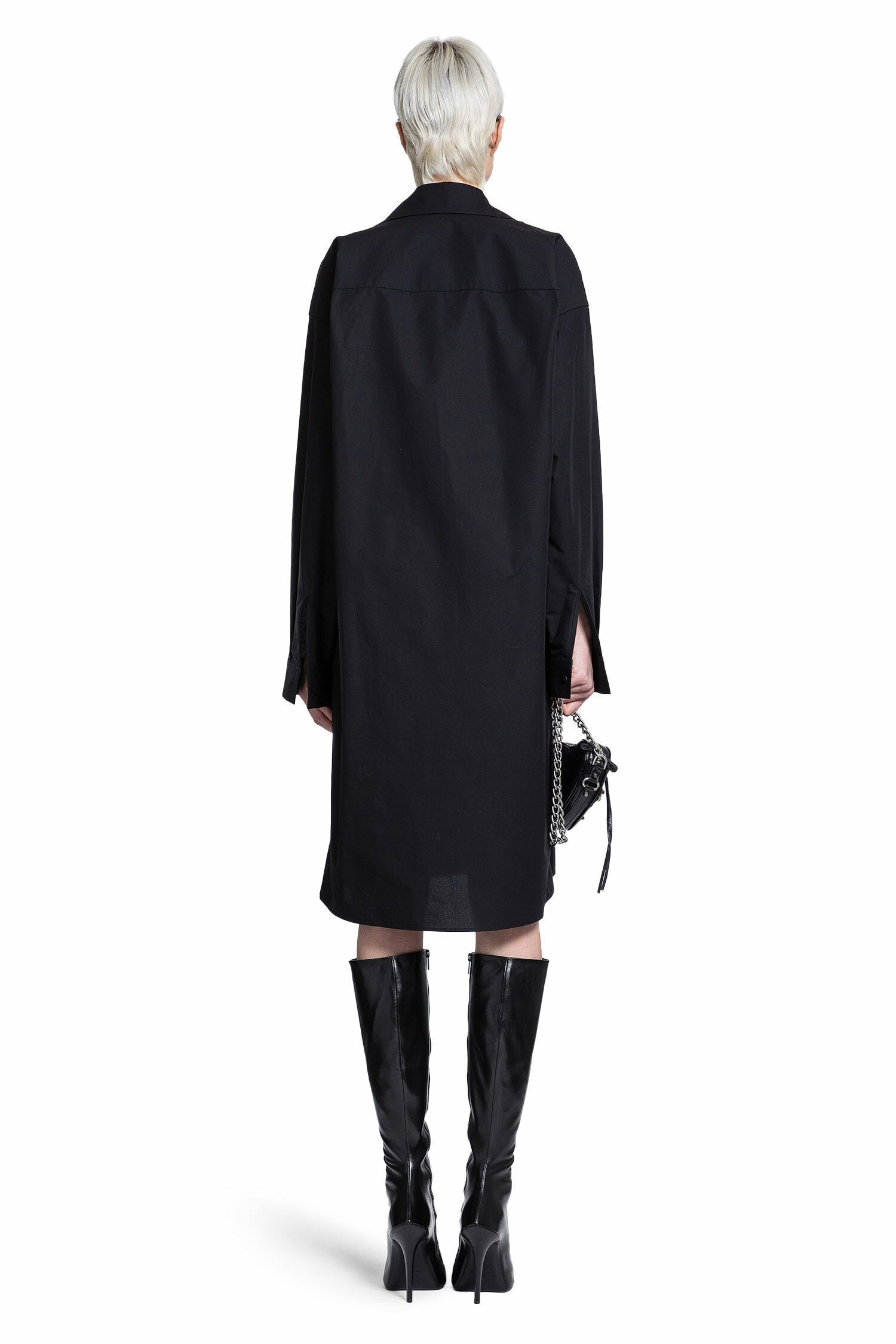 kick collar shirt dress