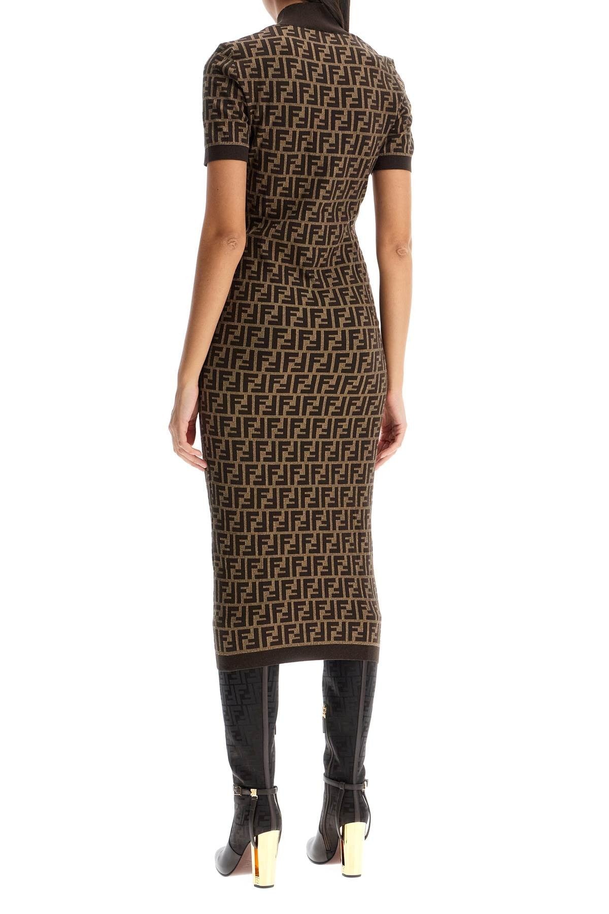 'Knit Midi Dress With Ff