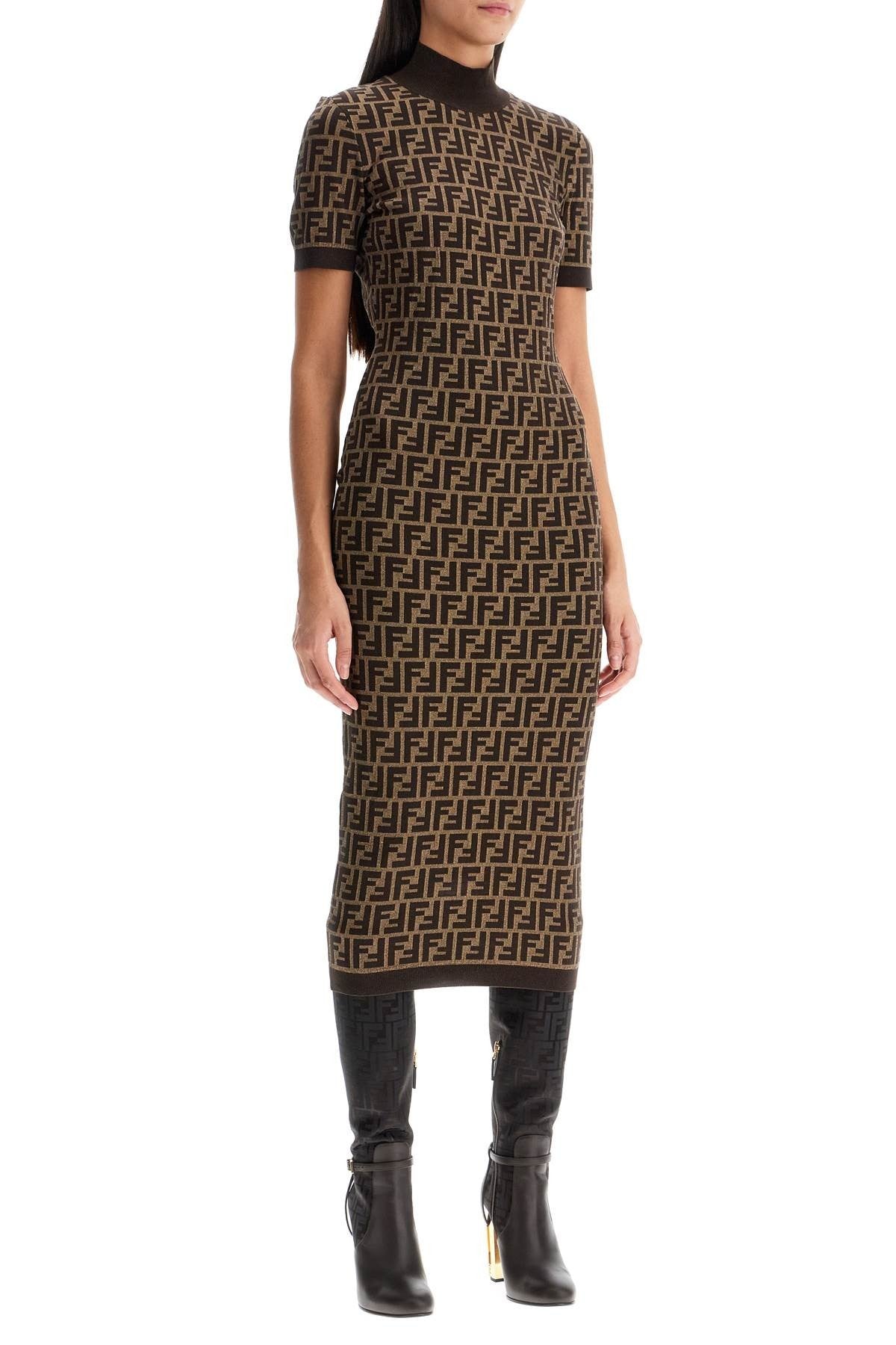 'Knit Midi Dress With Ff