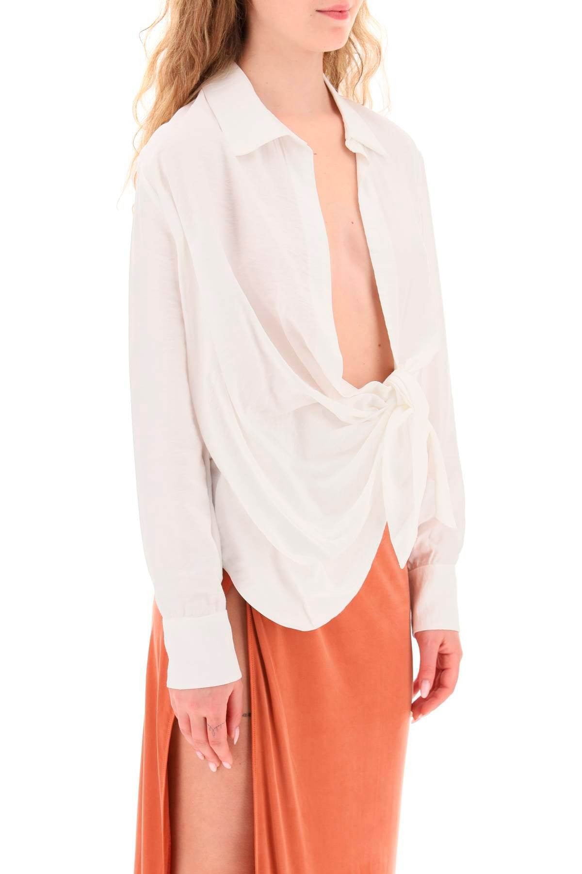 'la chemise bahia' draped blouse