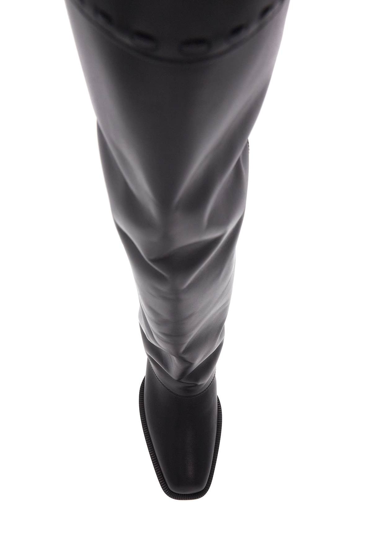layered boots with heel