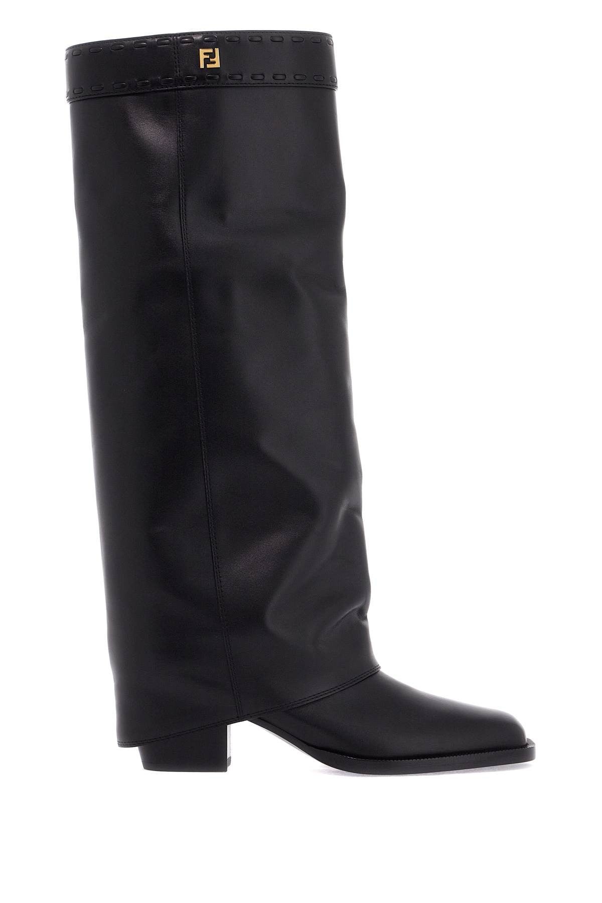 layered boots with heel