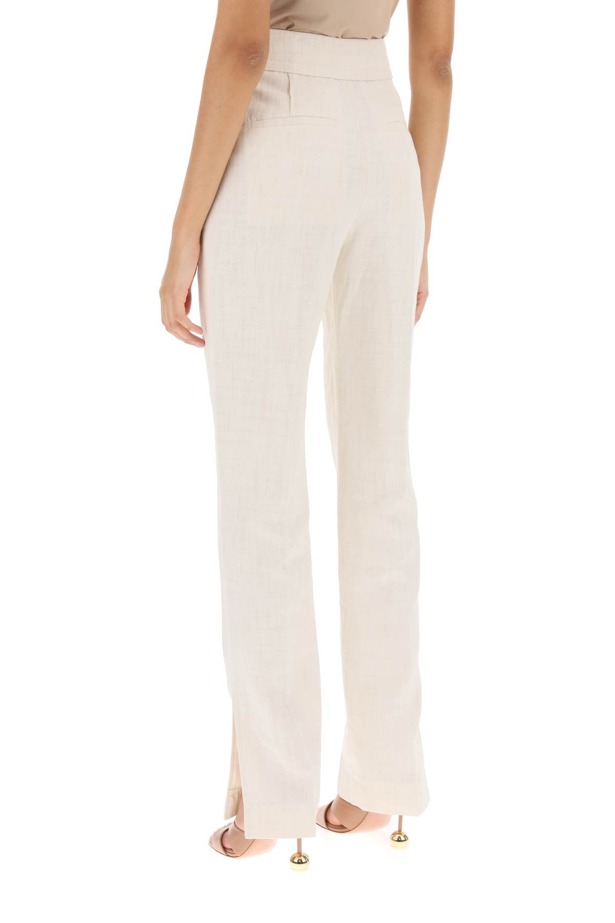 'le pantalon tibau' slit pants