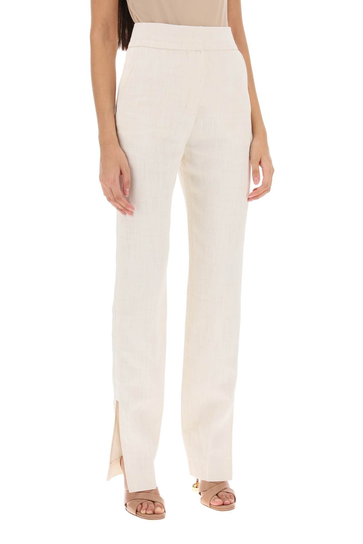 'le pantalon tibau' slit pants