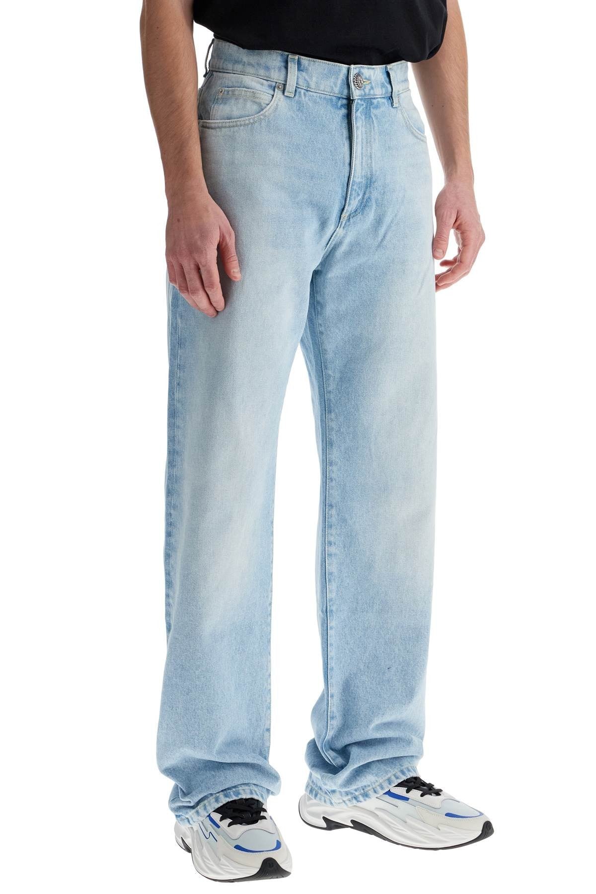light wash loose fit jeans