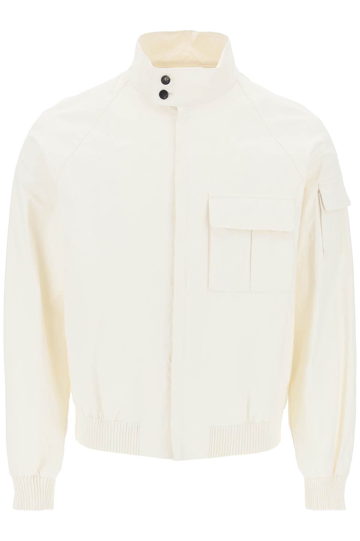 linen coated blouson