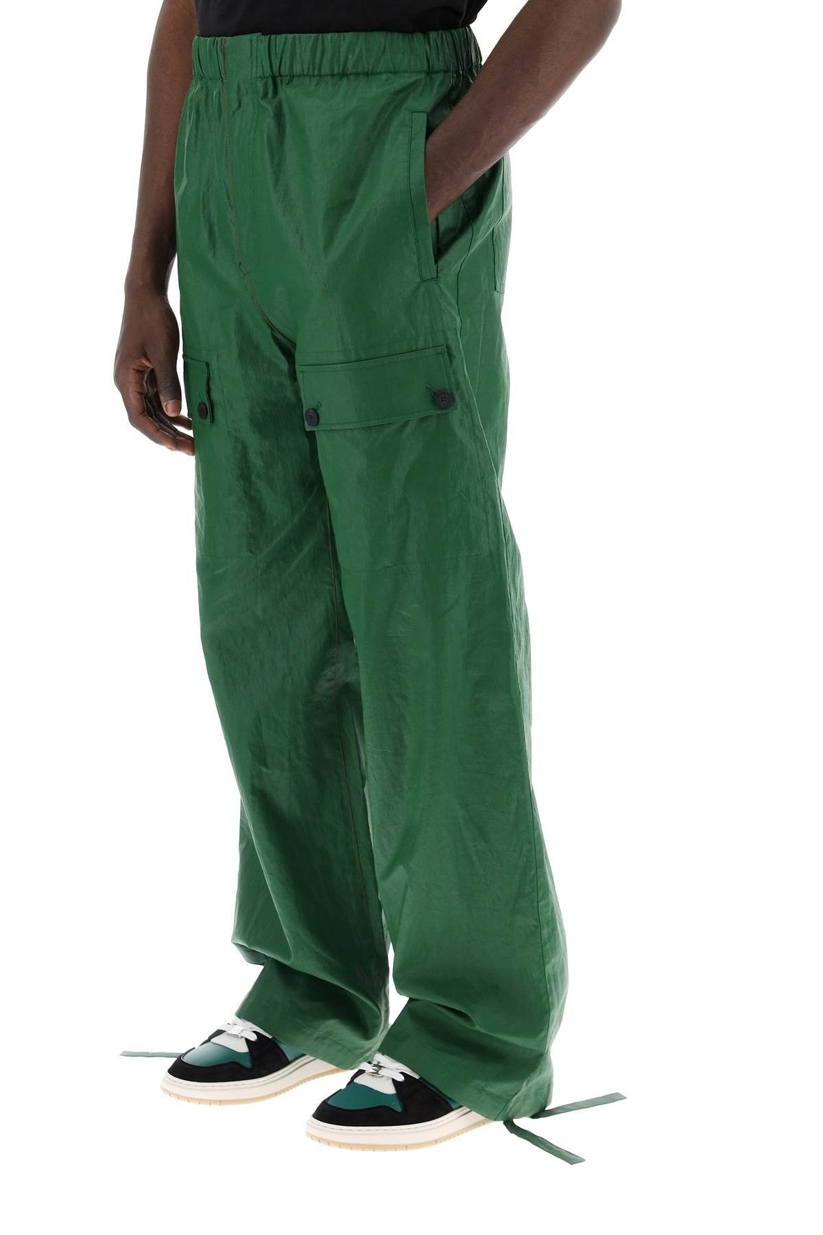 Linen Coated Pants For Men