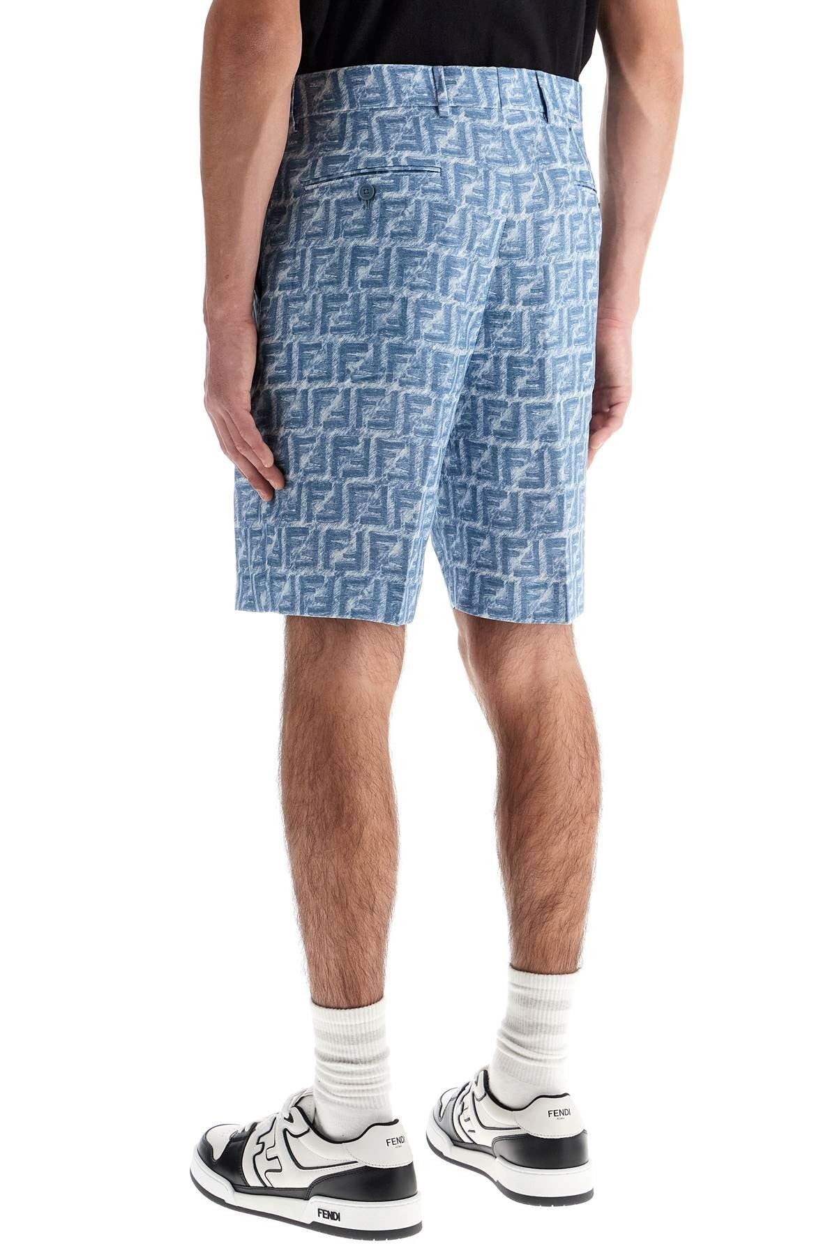 linen ff bermuda shorts for