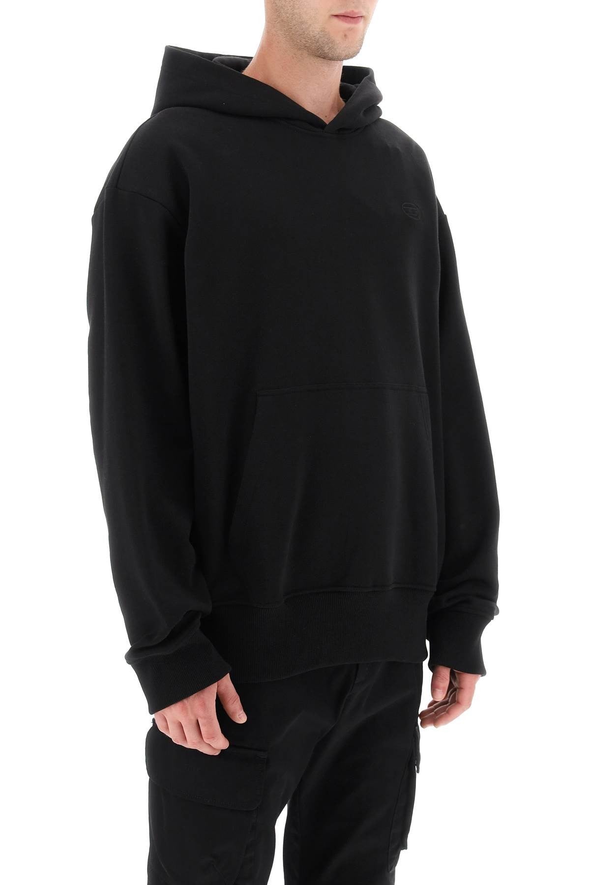 logo embroidered hoodie