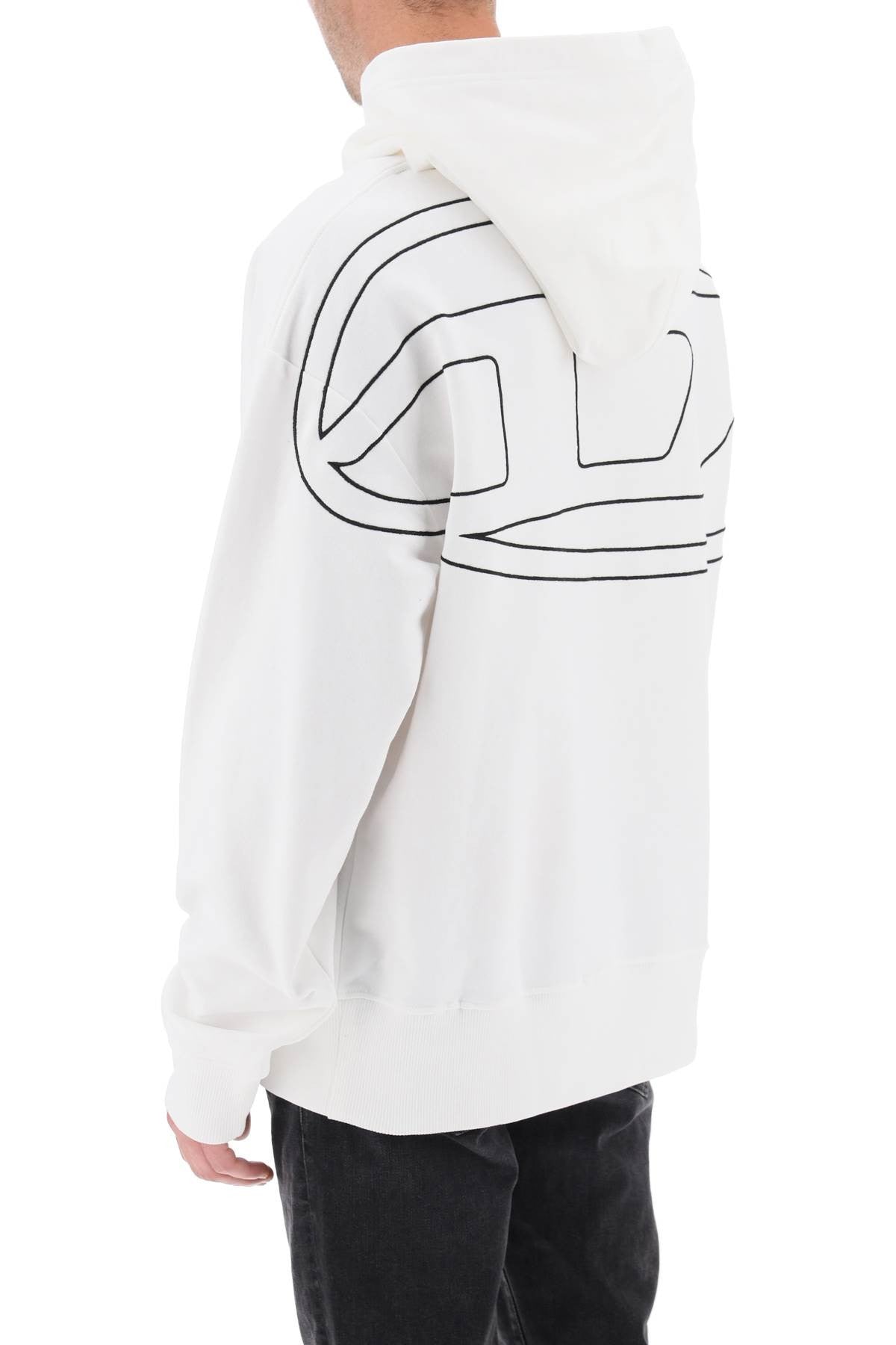 logo embroidered hoodie