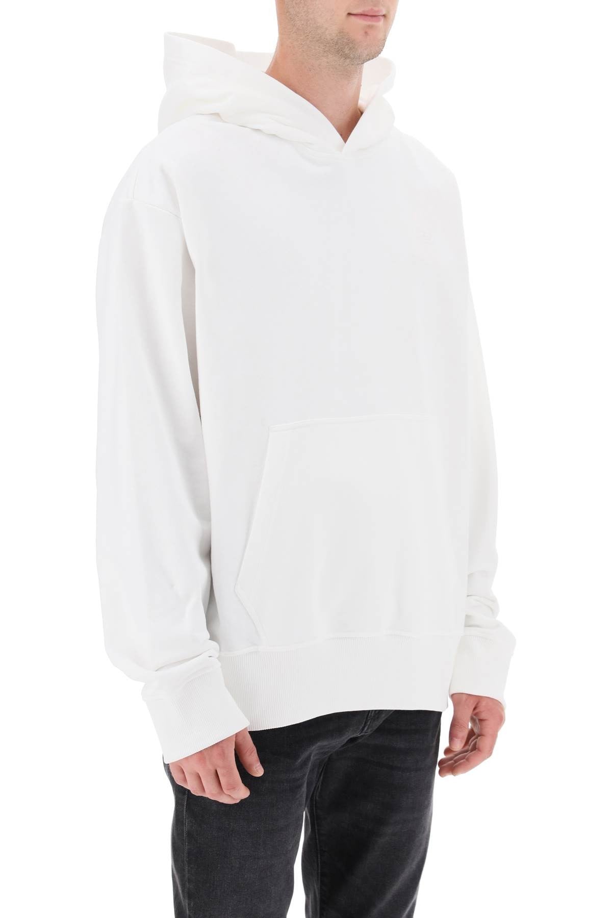 logo embroidered hoodie