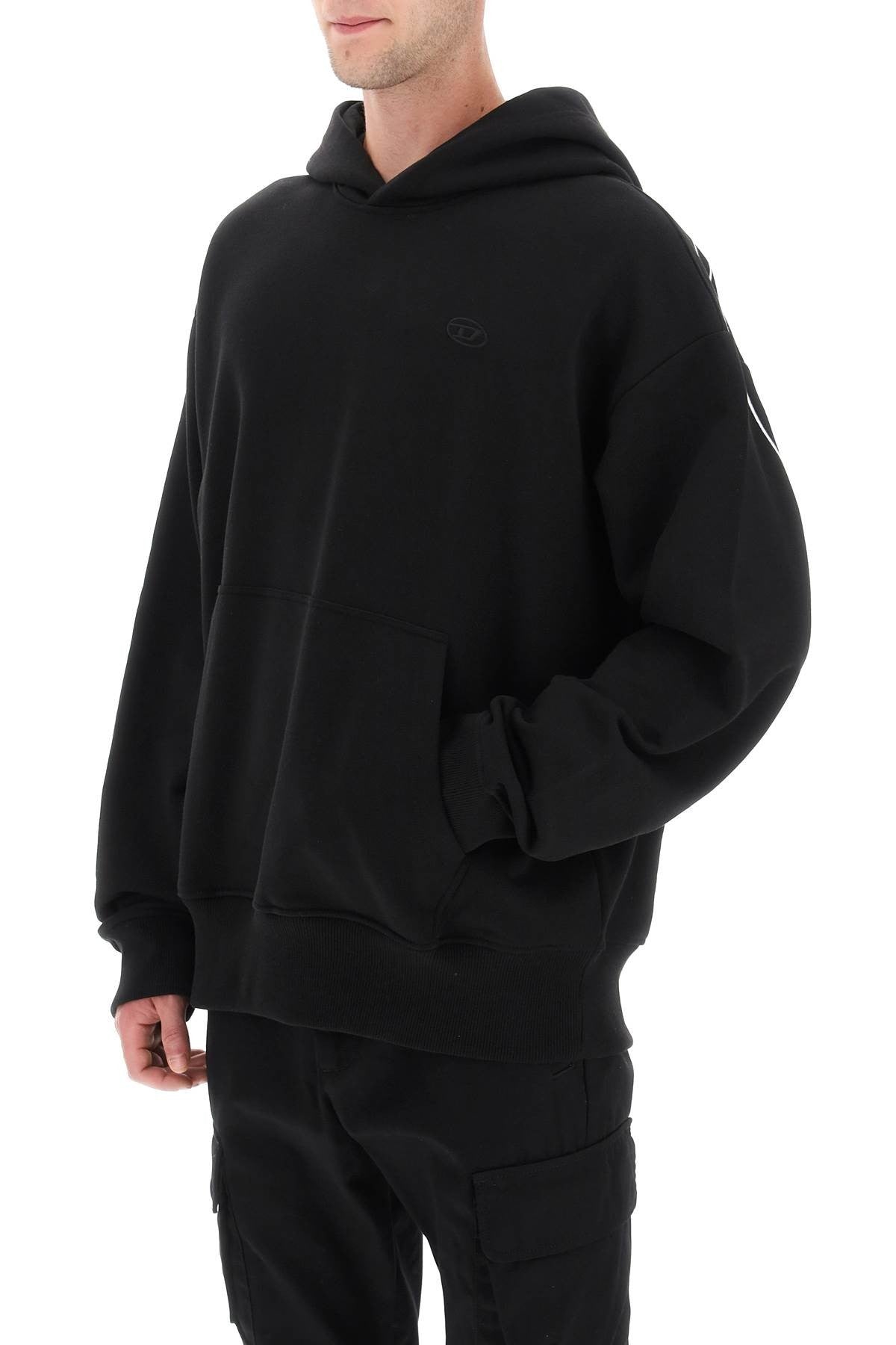 logo embroidered hoodie