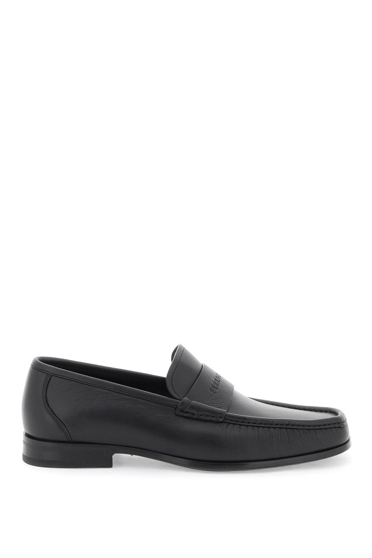 logo loafers with moc