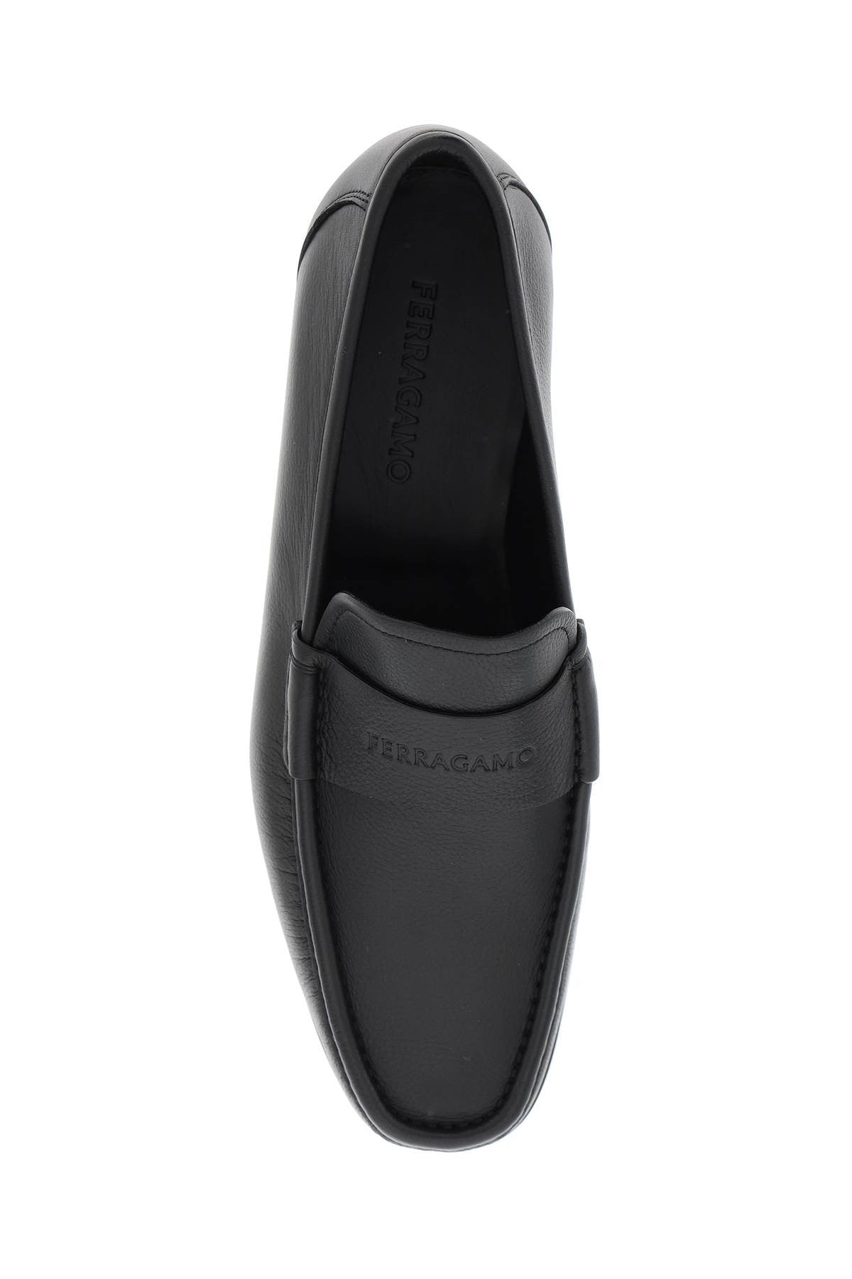 logo loafers with moc