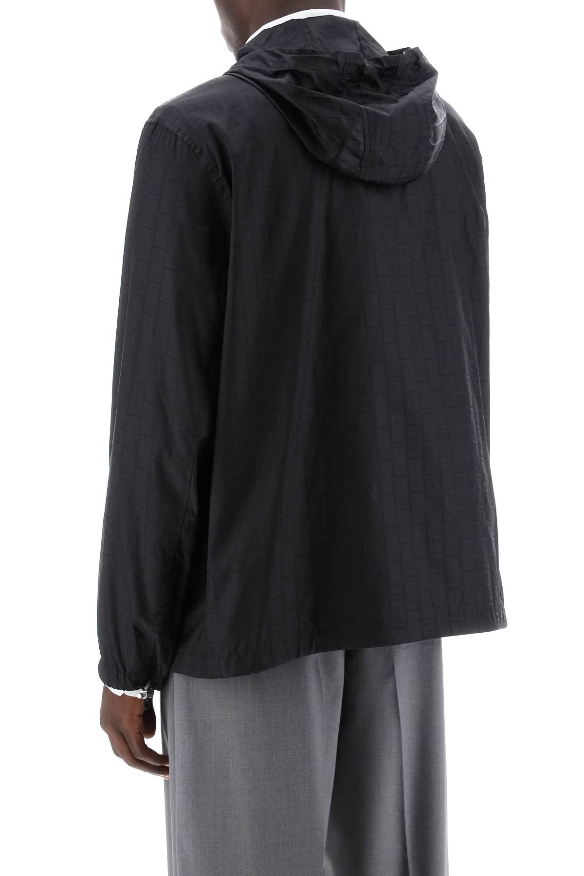 logo nylon windbreaker jacket
