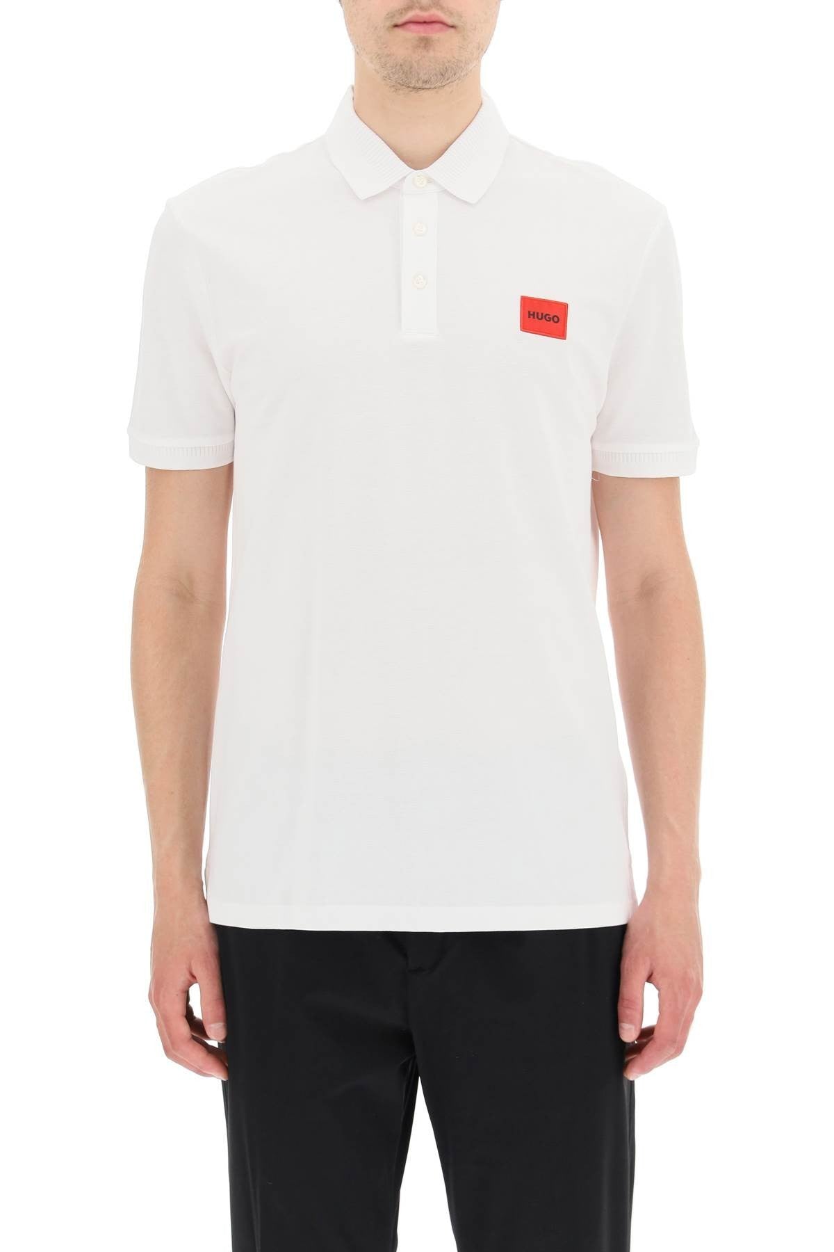 logo patch polo shirt