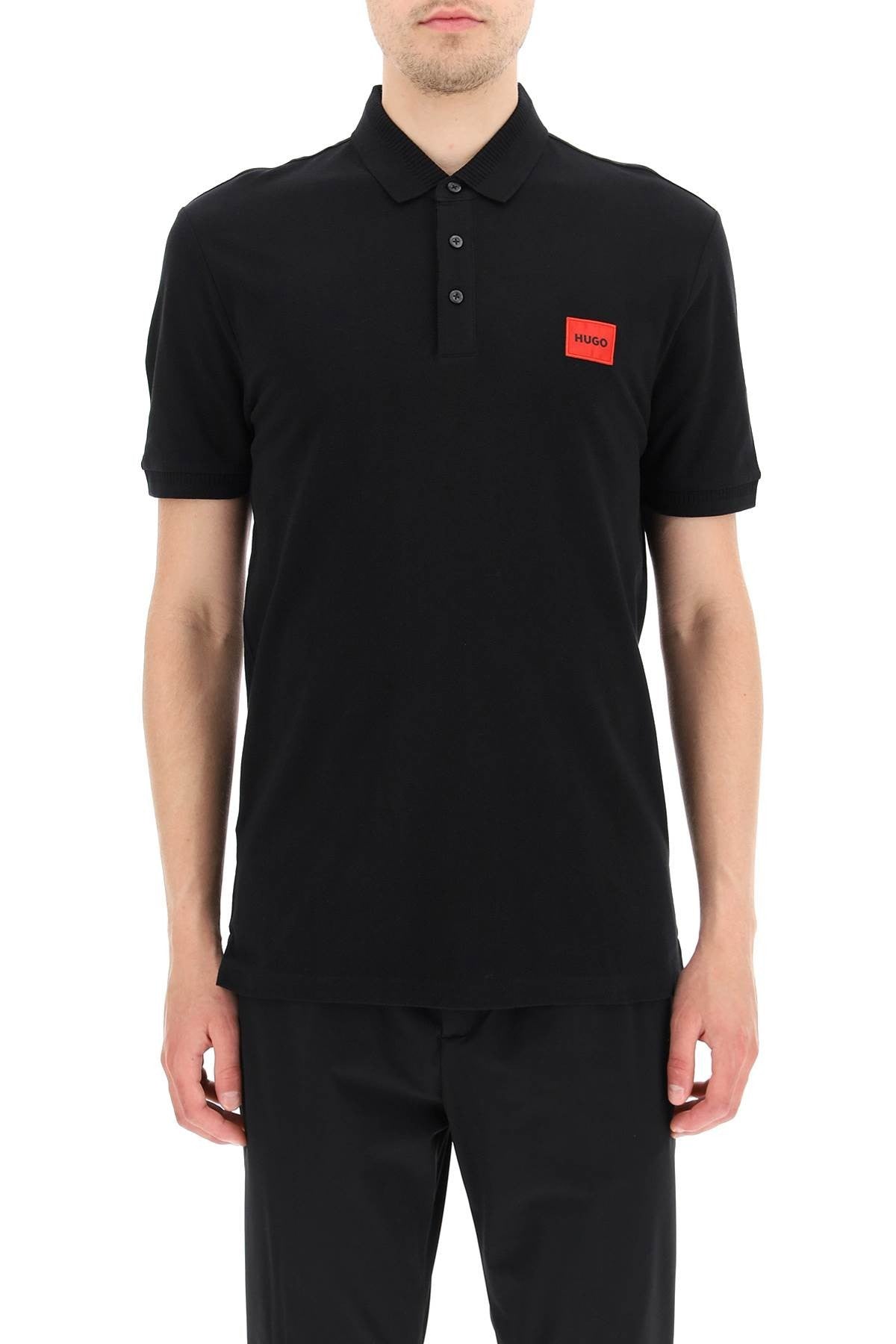 logo patch polo shirt