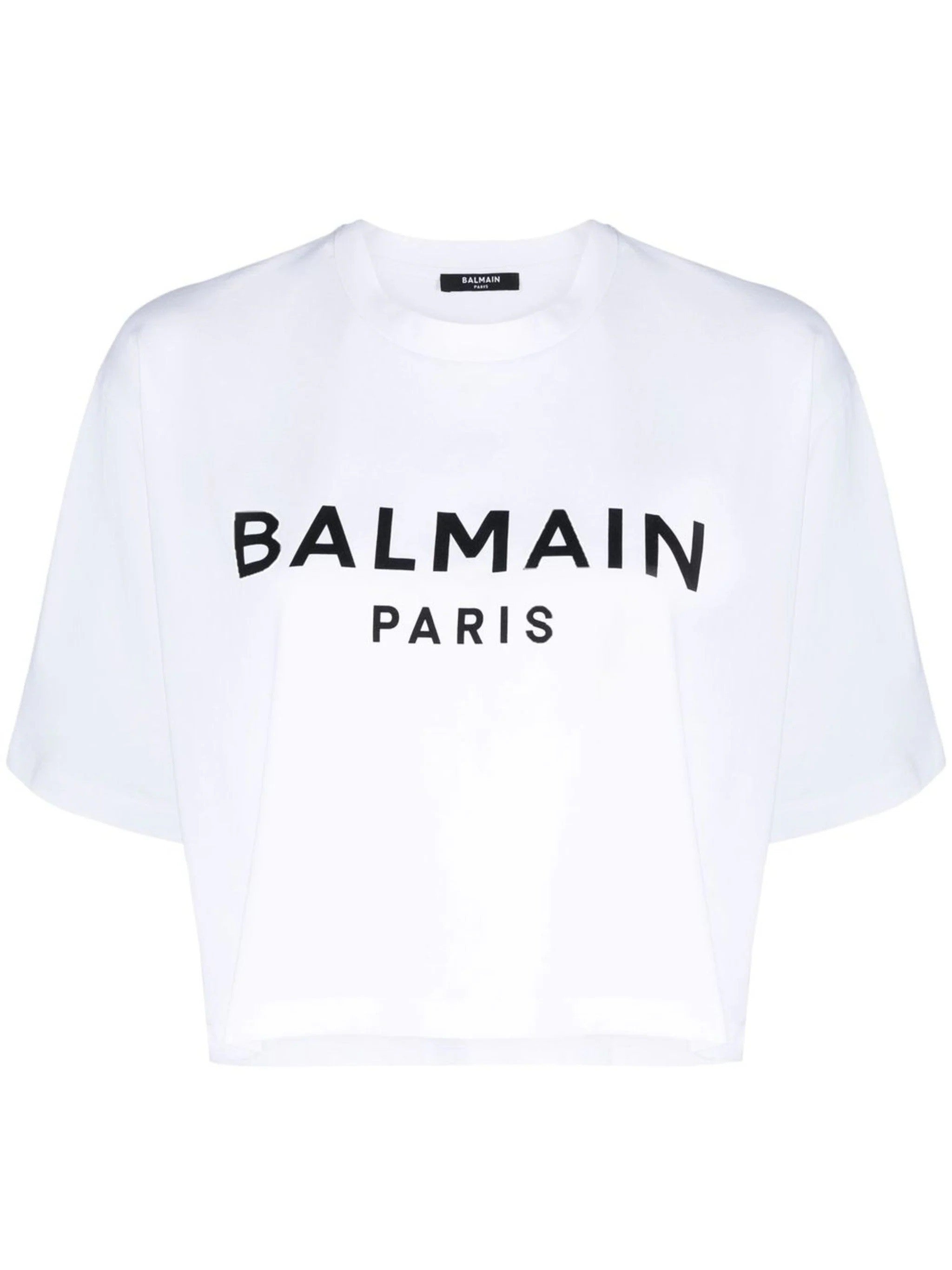 Logo-Print Cropped T-Shirt