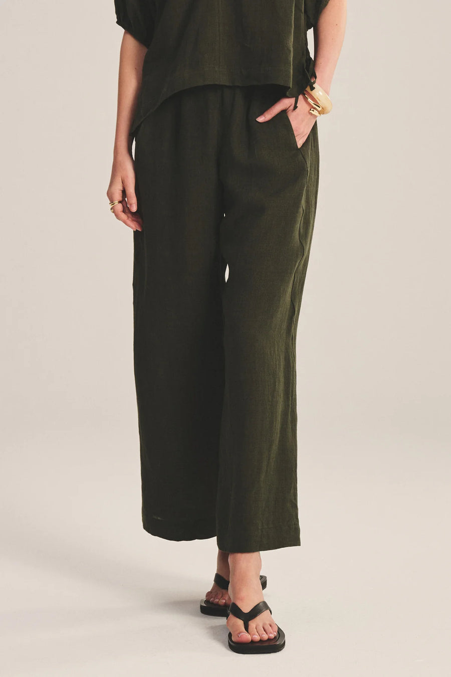 Lola Lightweight Woven linen Pant