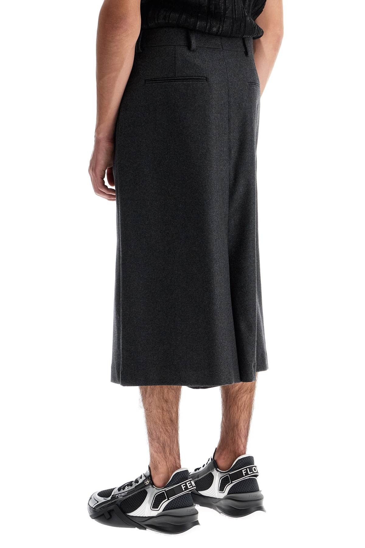 long cashmere bermuda shorts