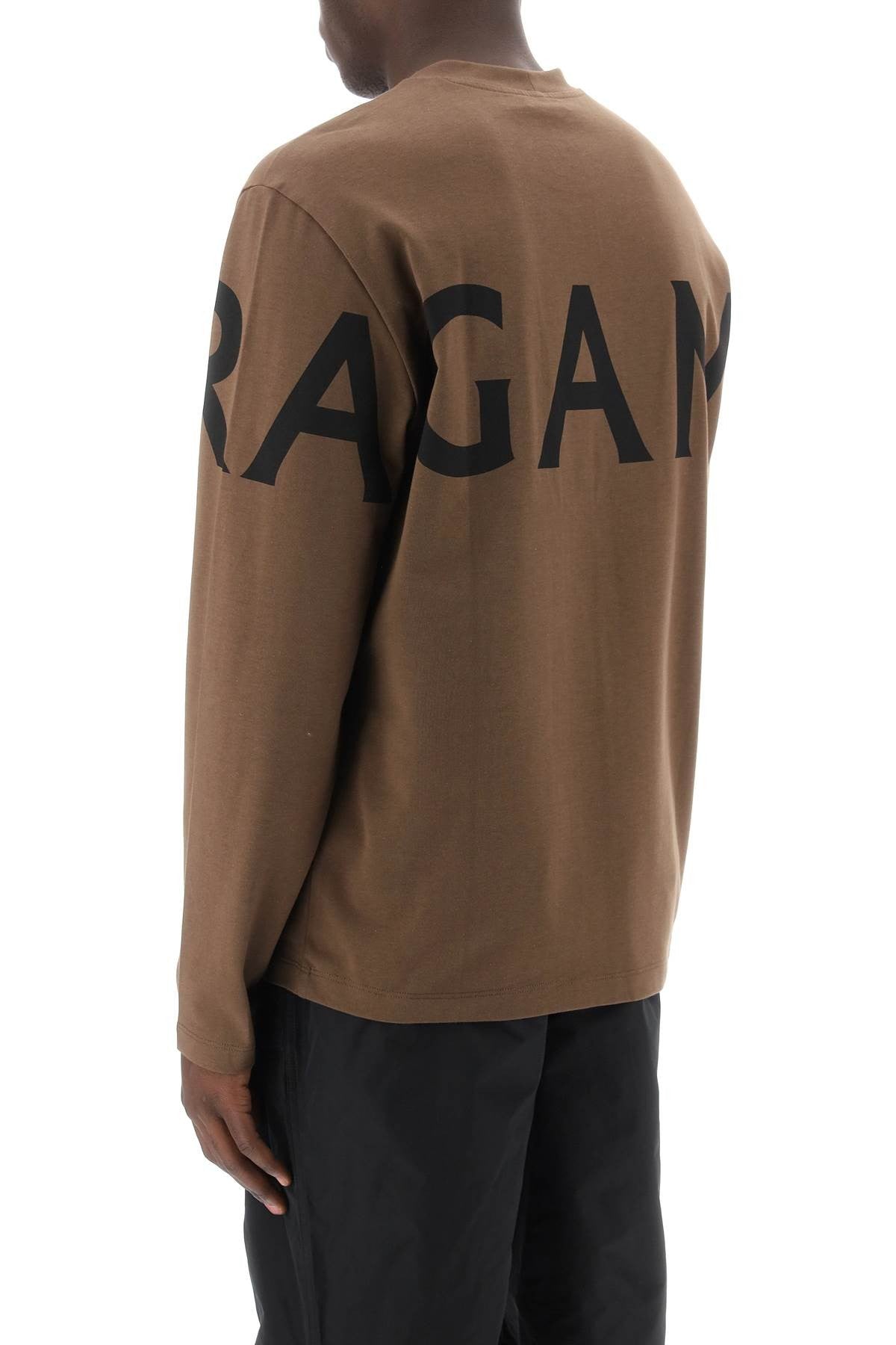 long sleeve t-shirt with oversized logo