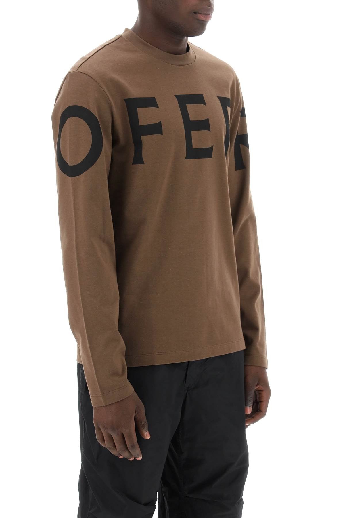 long sleeve t-shirt with oversized logo