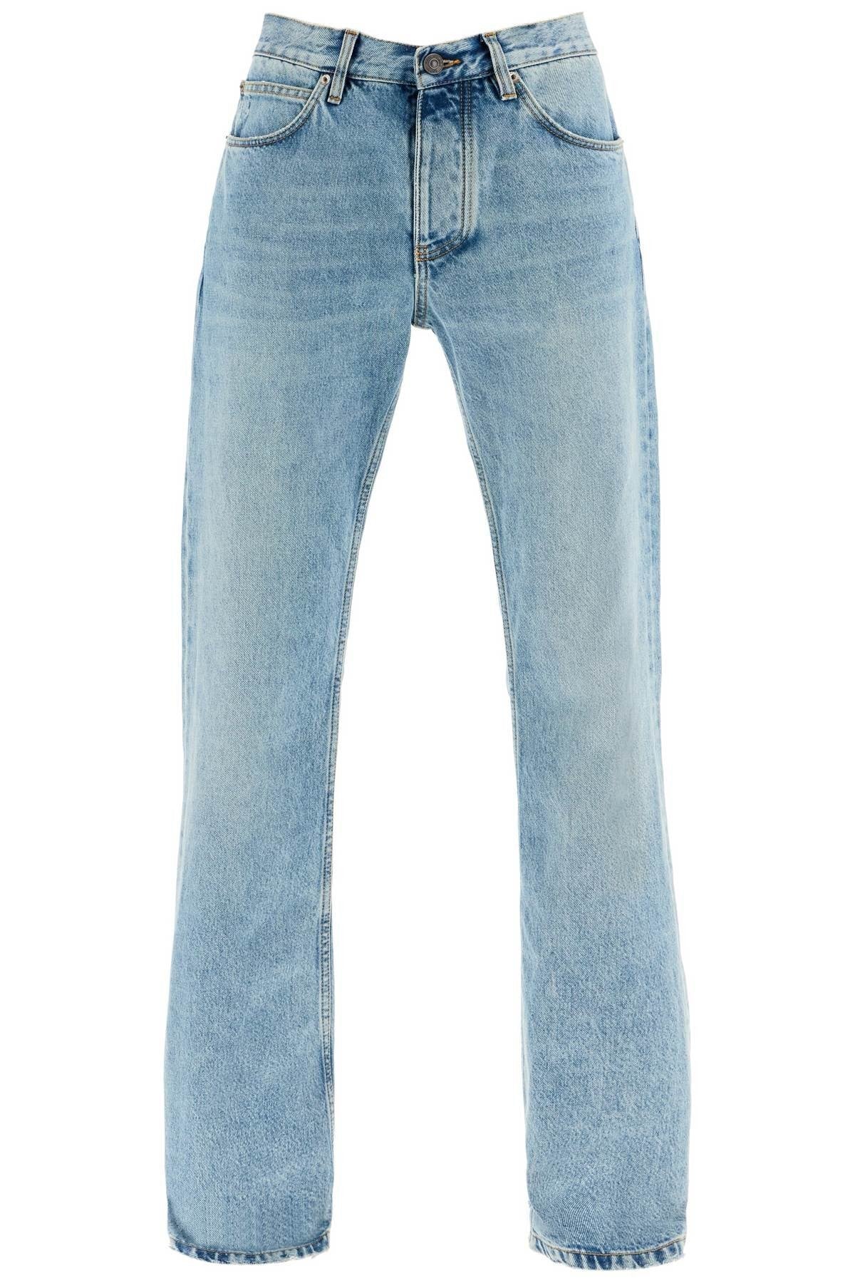 low-rise straight leg jeans