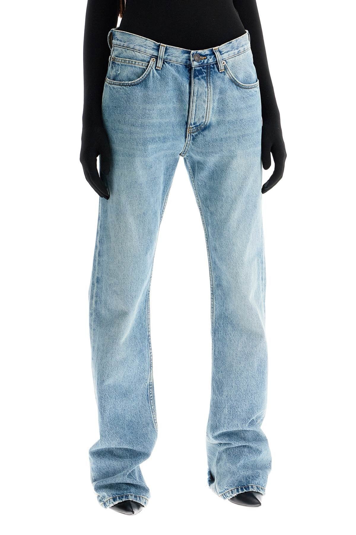 low-rise straight leg jeans