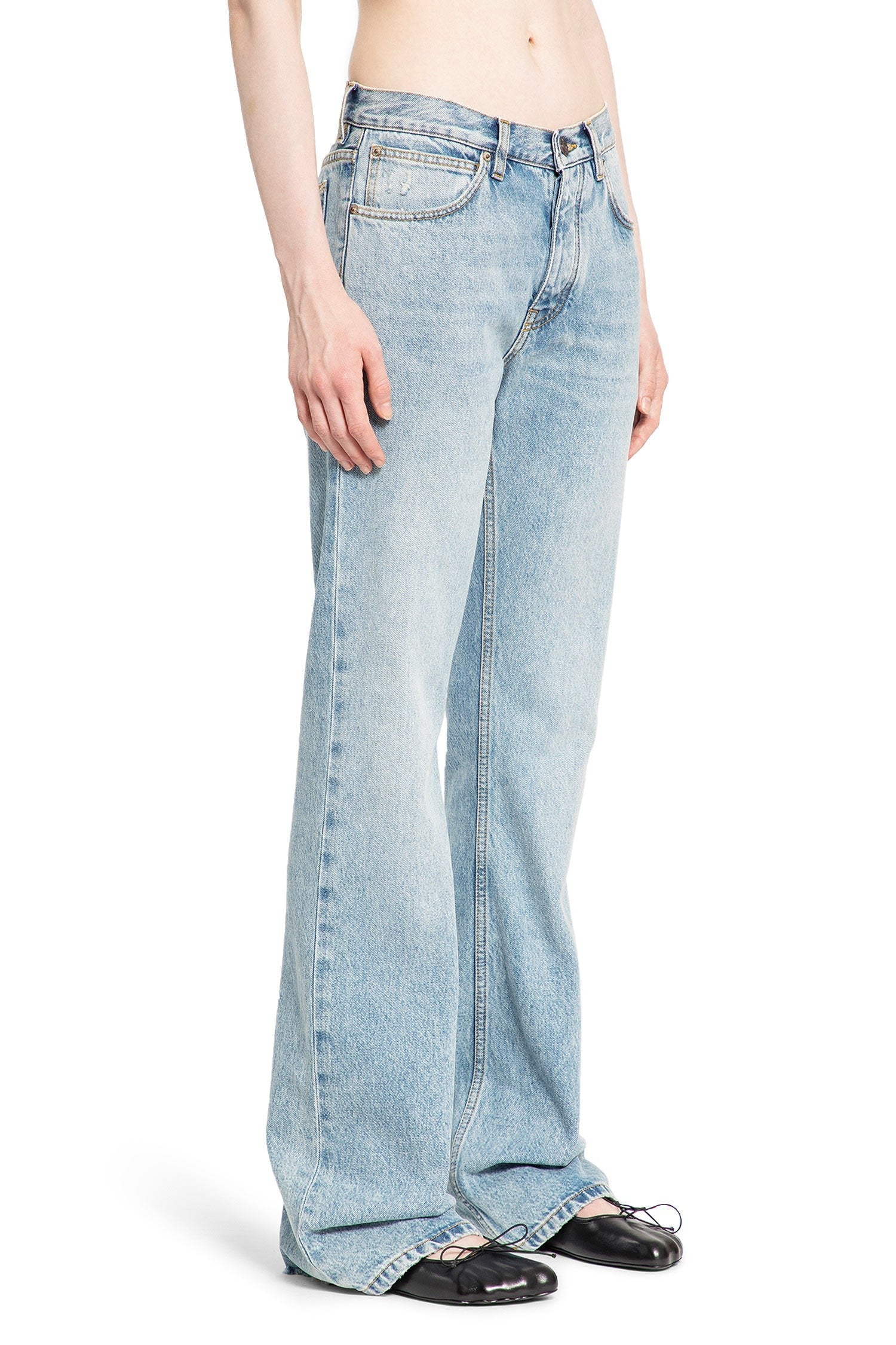 Low-Waist Straight Jeans