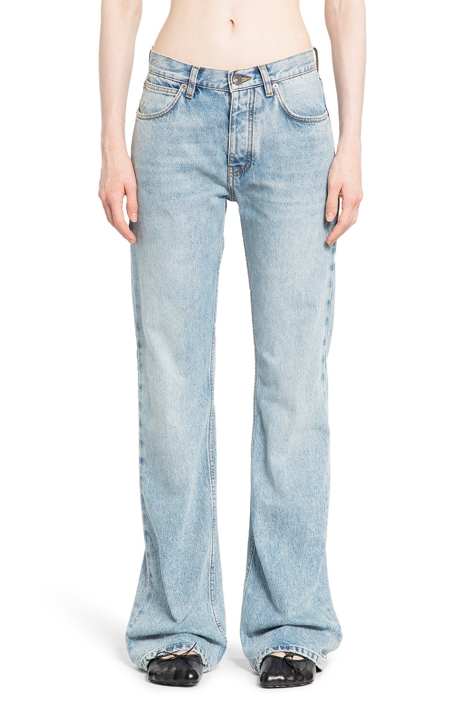 Low-Waist Straight Jeans