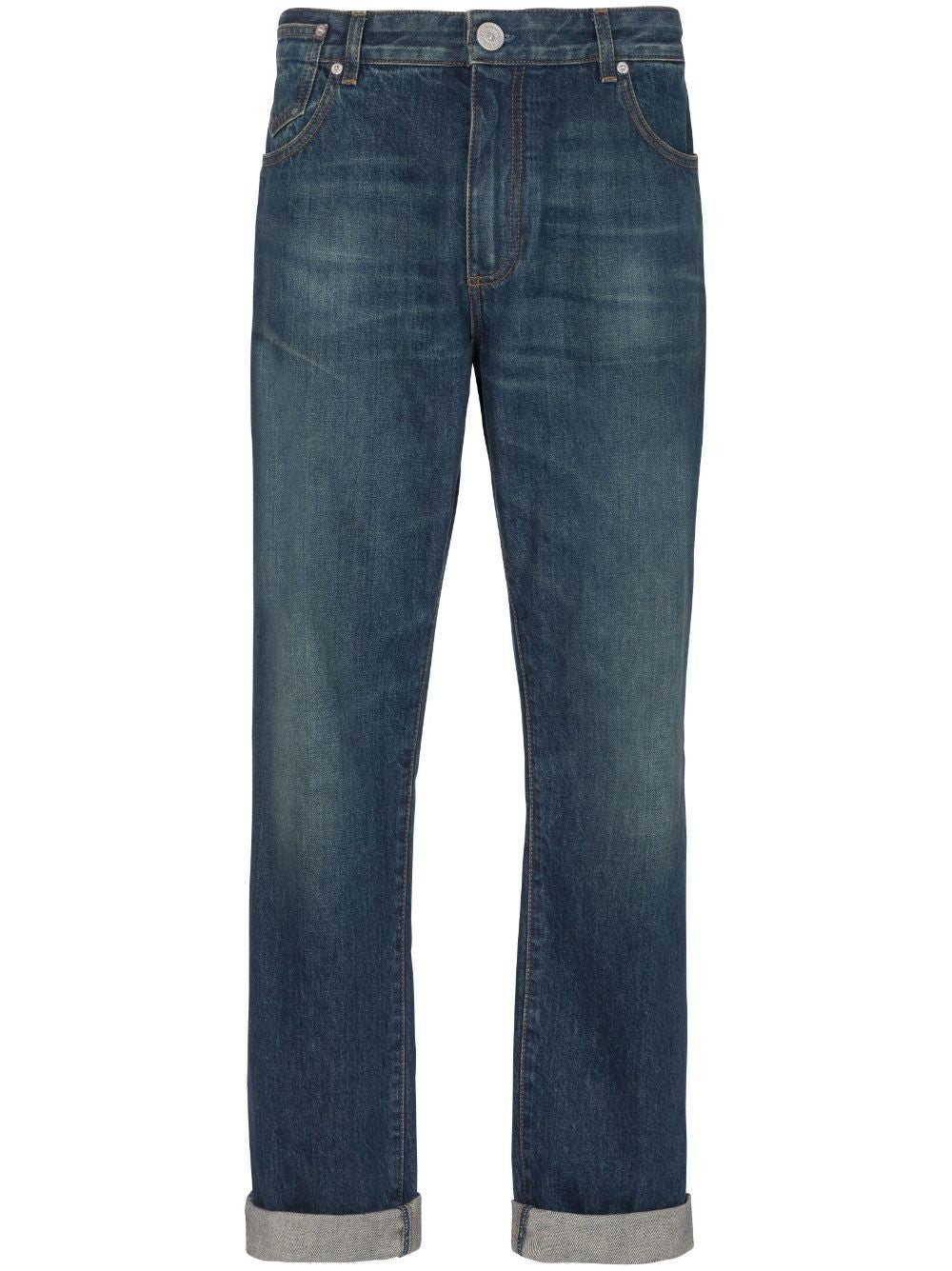 Medium Blue Regular Denim Pant