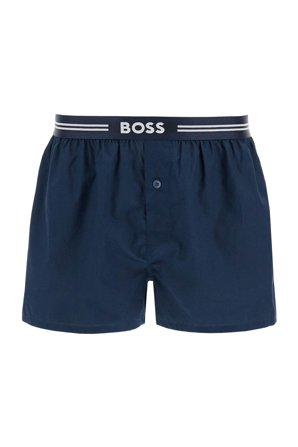 men's boxer 3 pairs dark blue cotton