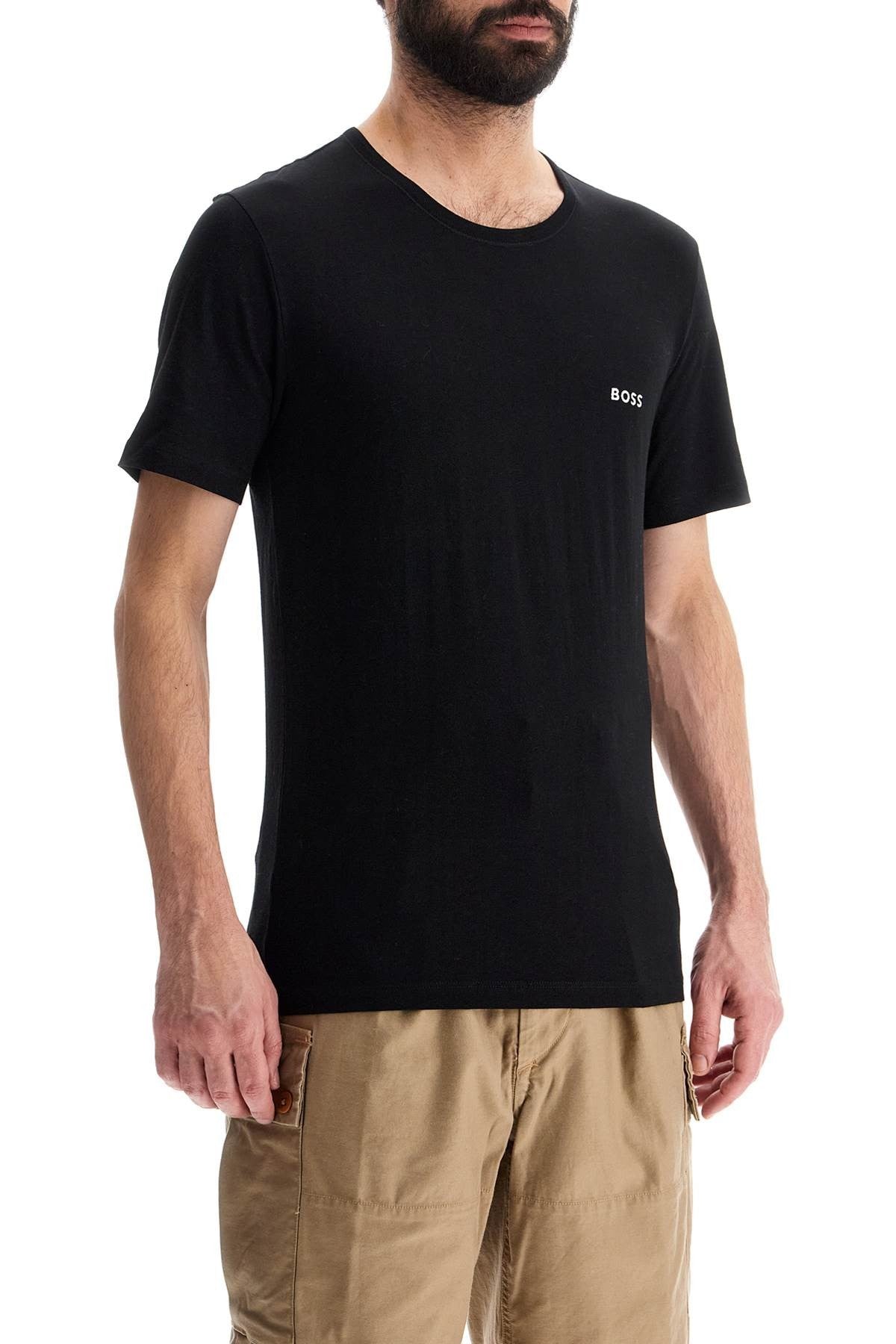men's short sleeve regular fit black cotton t-shirt