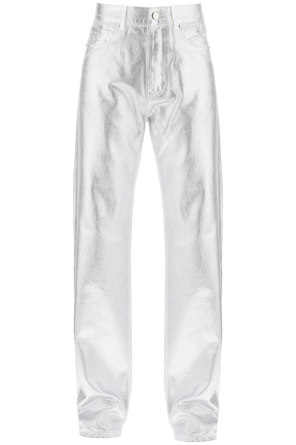 Metallic Denim Jeans