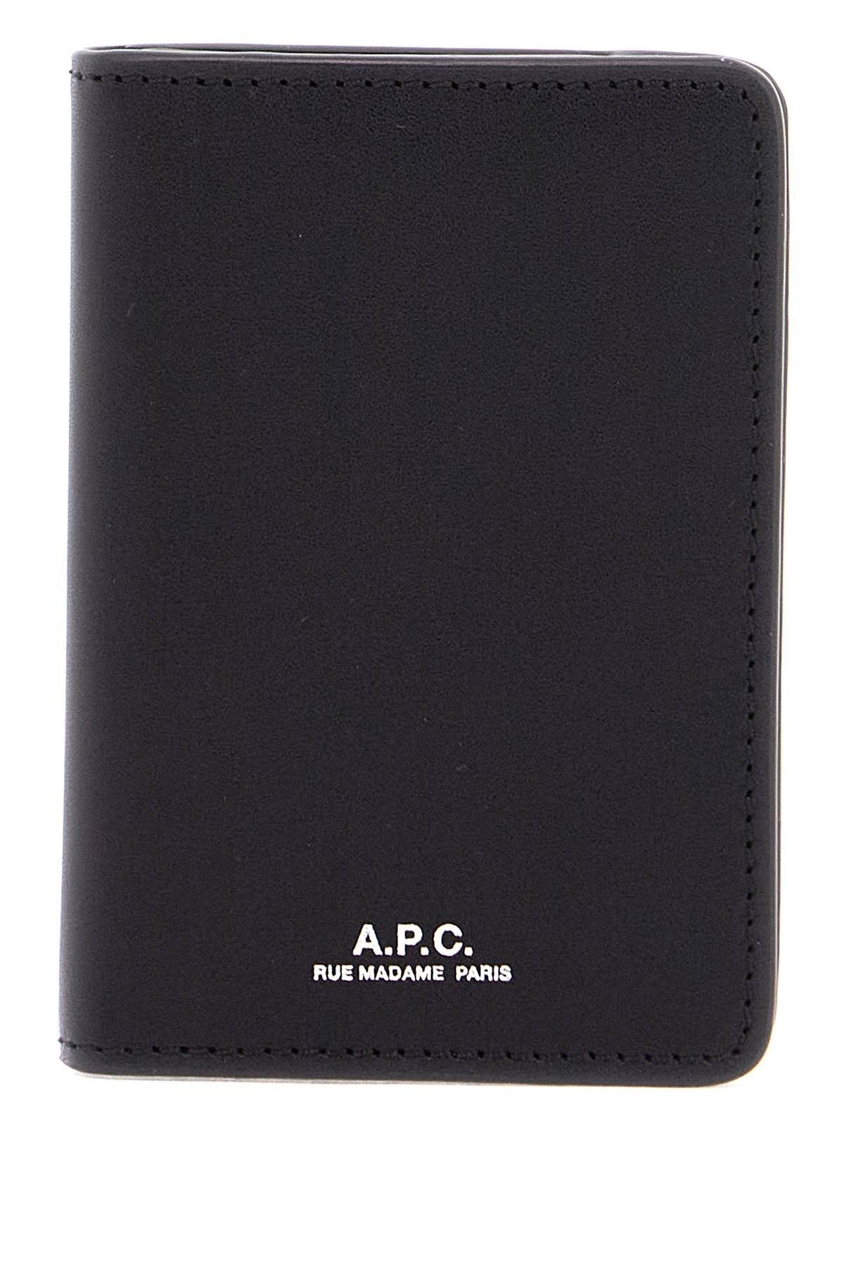 minimalist black calfskin cardholder