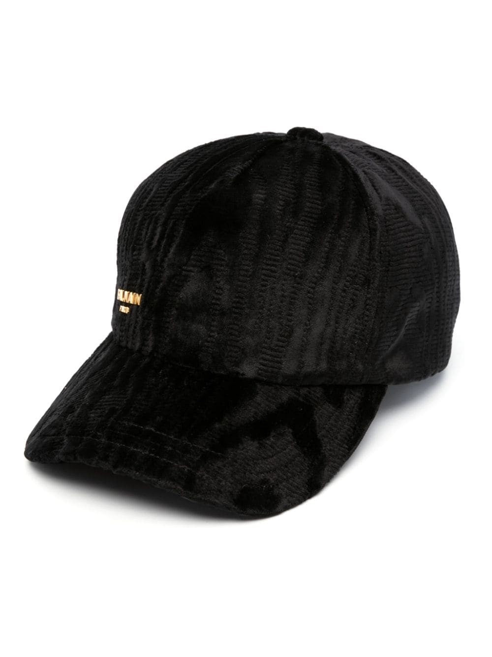Moire Velvet&Gold Letters Cap
