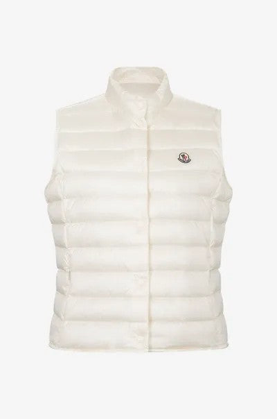 Moncler Liane Down Vest With Stand-Up Collar
