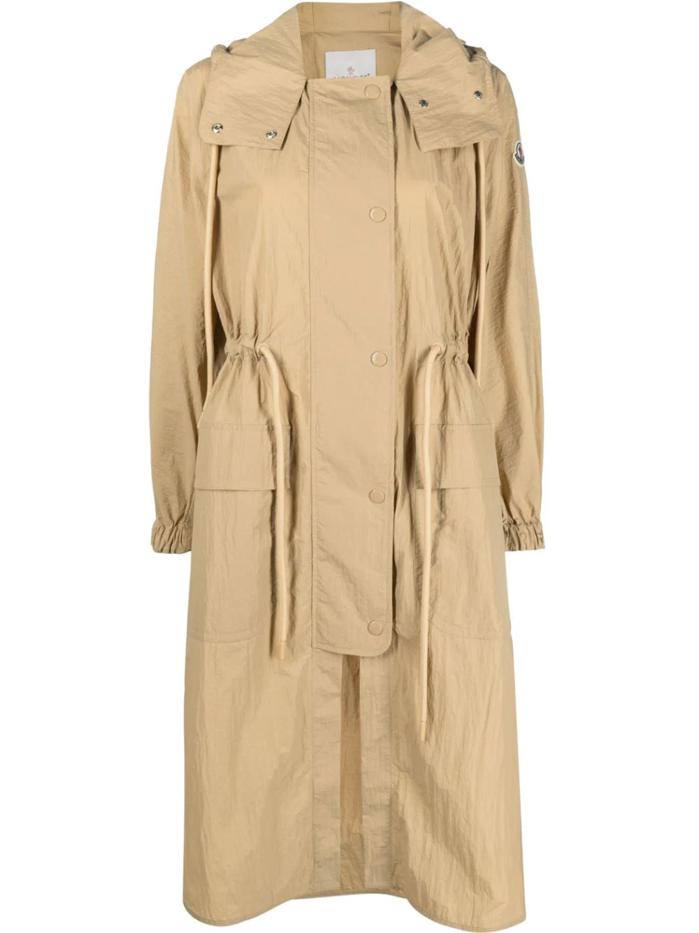 Moncler Logo Patch Drawstring Coat