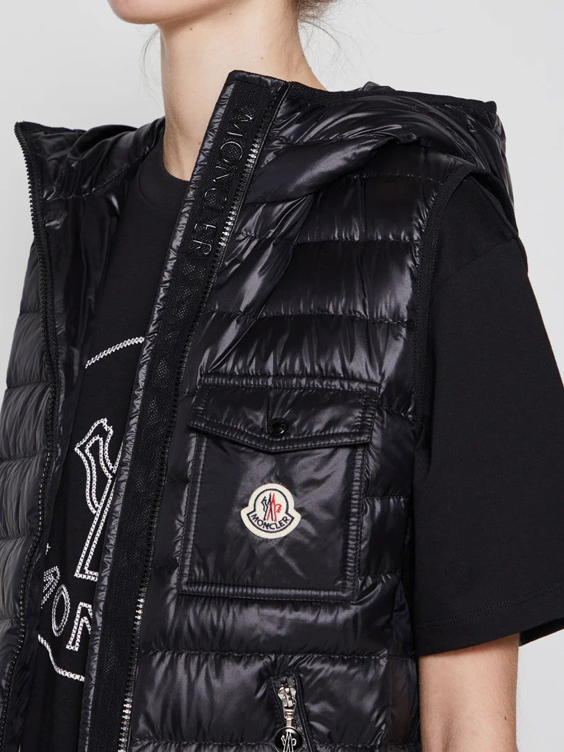 Moncler Glygos Vest In Black