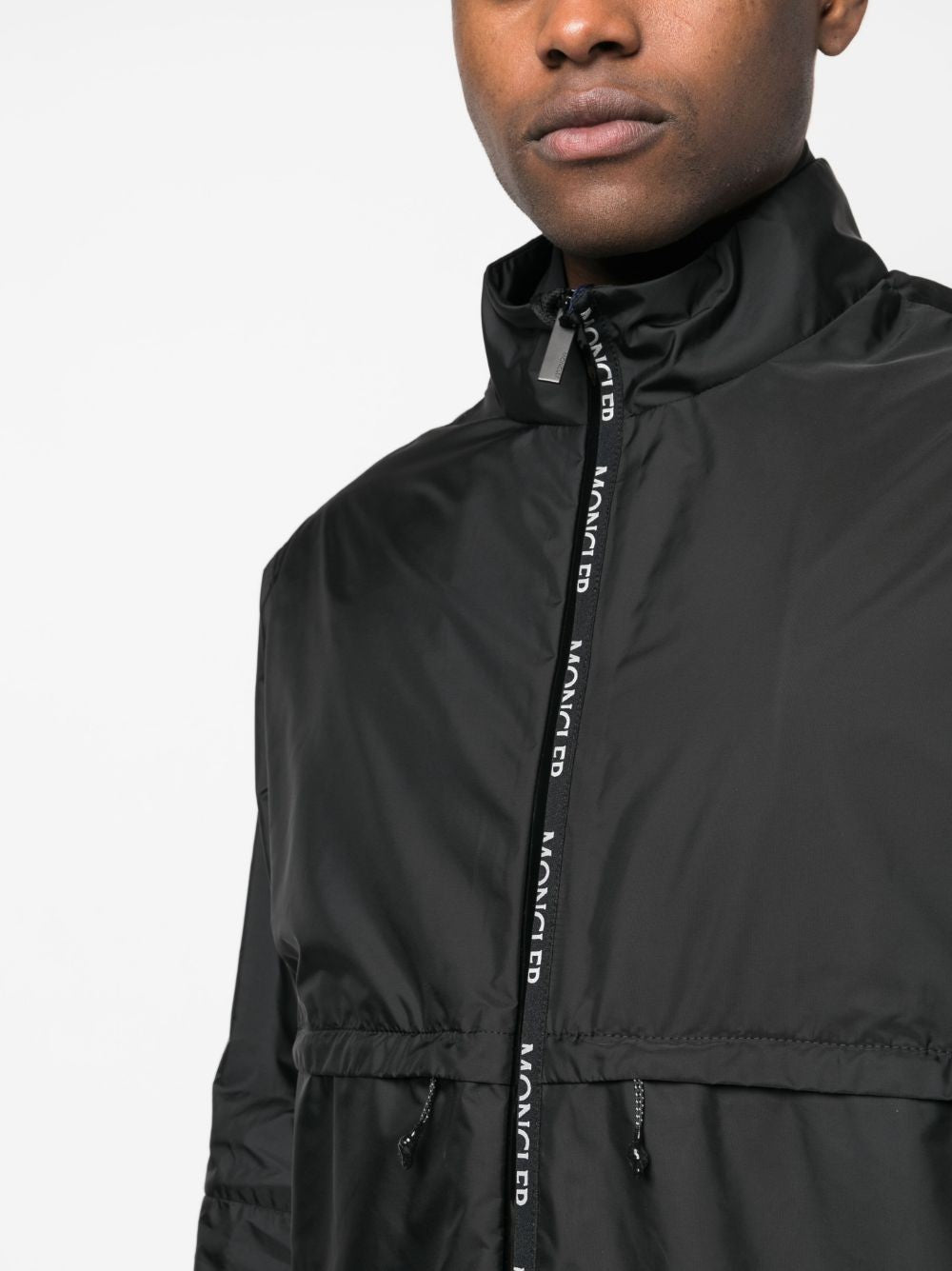 Moncler Sabik Logo-Trim Rain Jacket