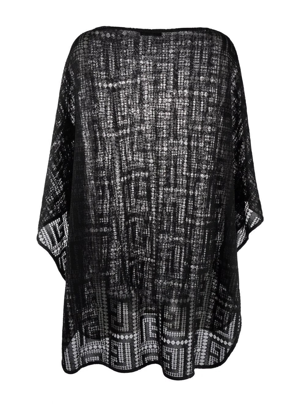Monogram Knitted Poncho