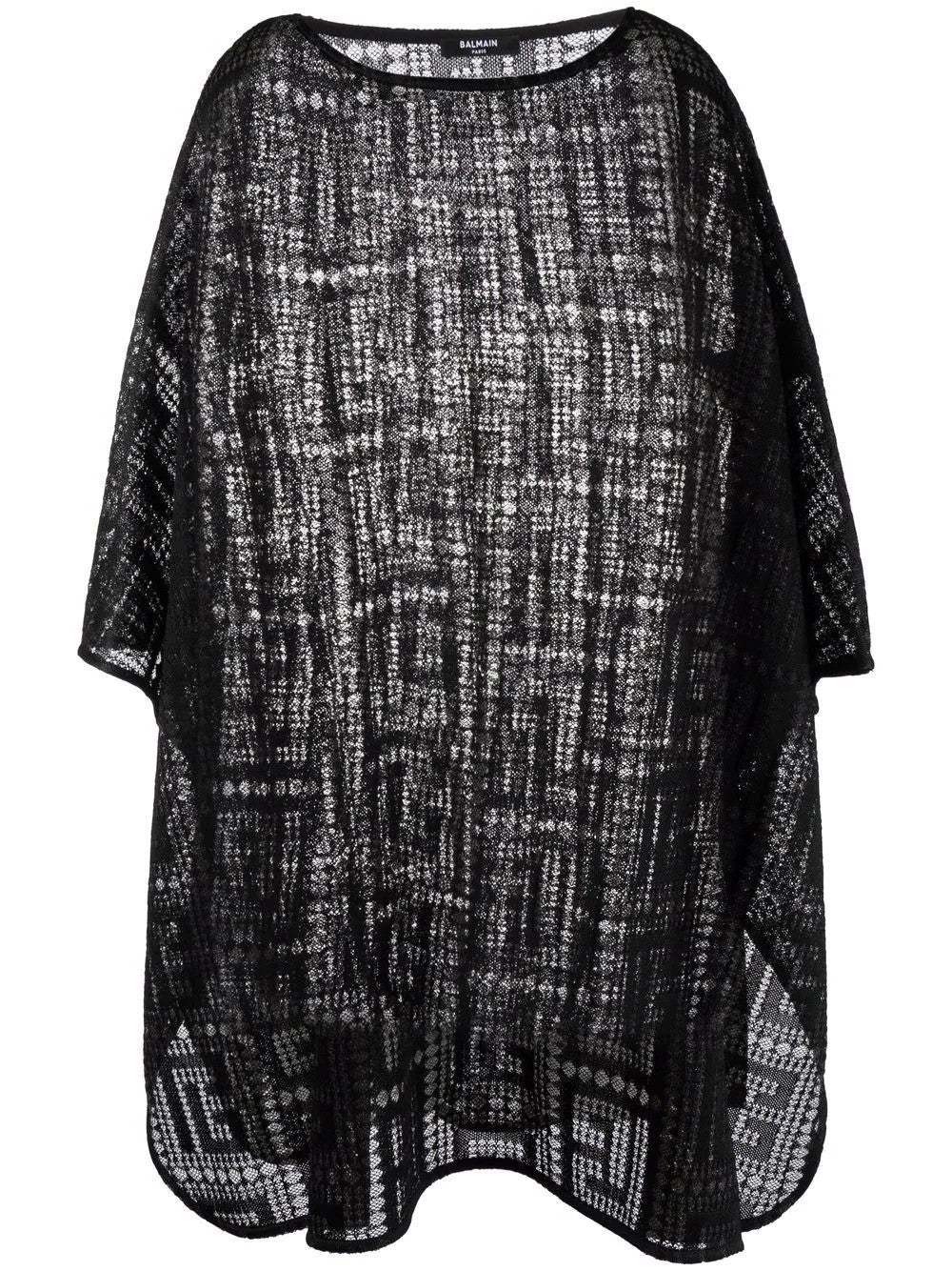 Monogram Knitted Poncho