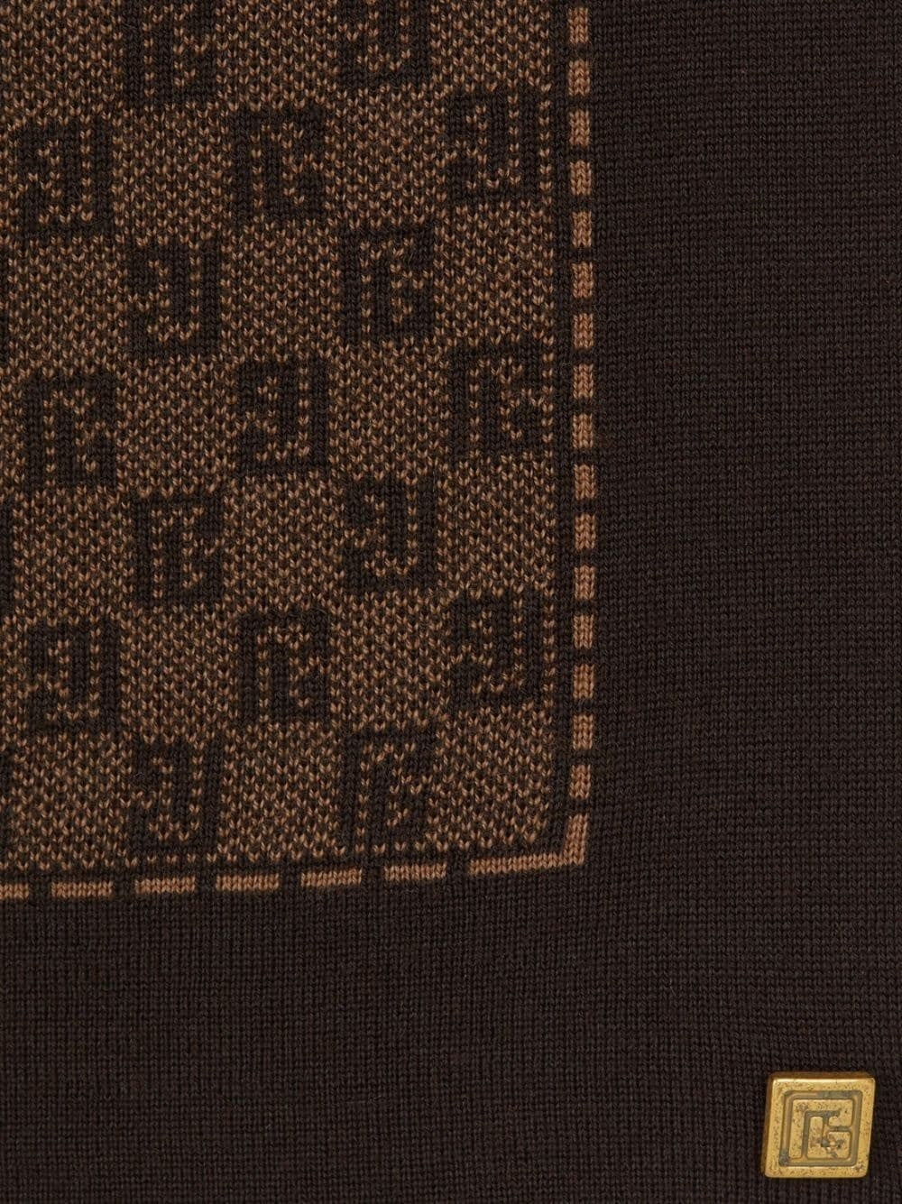 Monogram Wool Scarf